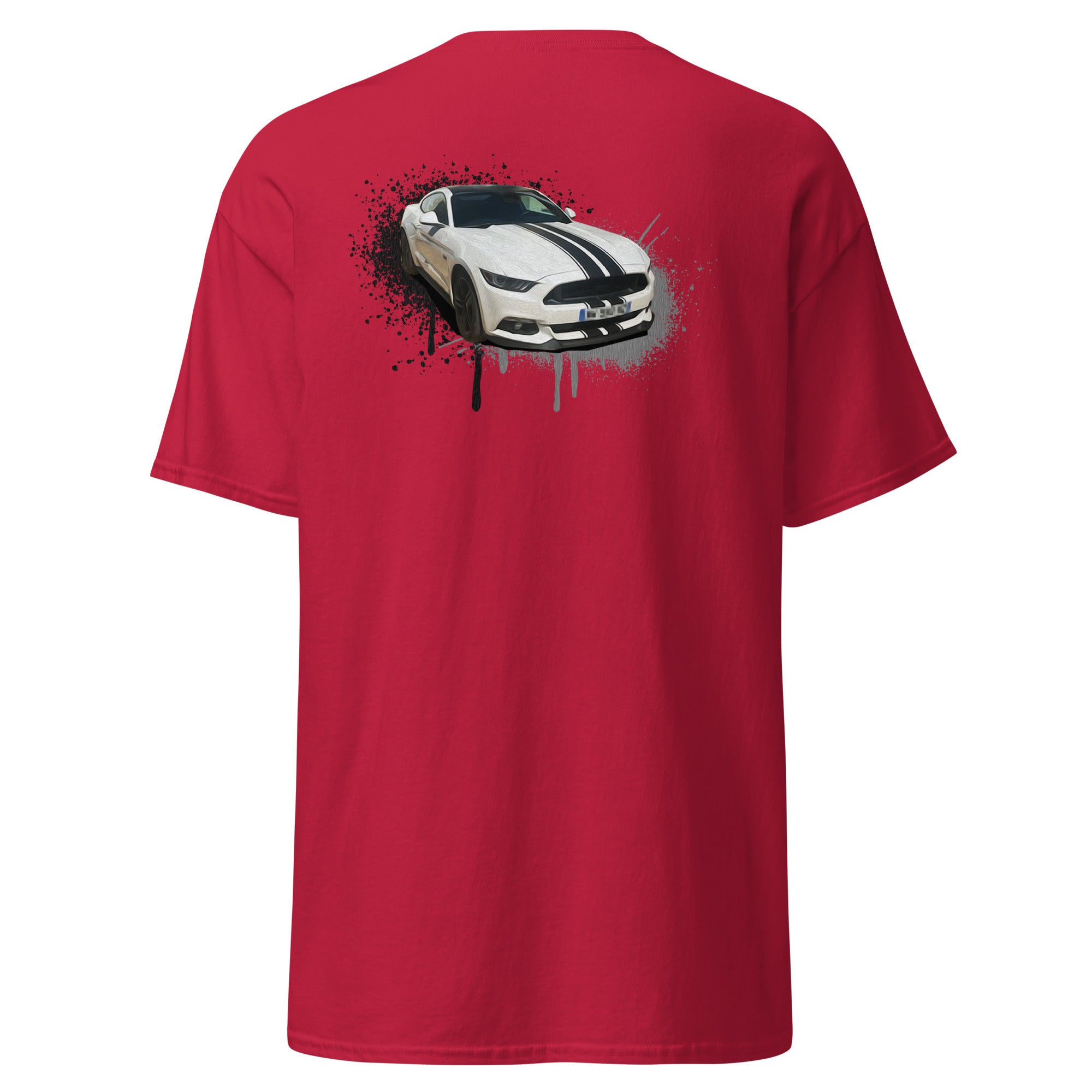 M Devaux - T-shirt classique homme impression cœur et dos