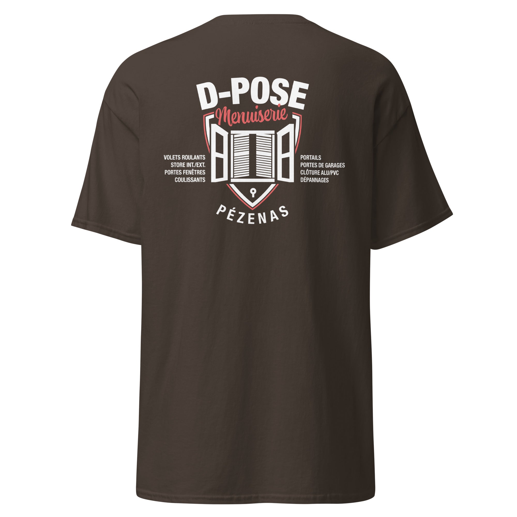 D-Pose - T-shirt classique homme imp num au dos uniquement