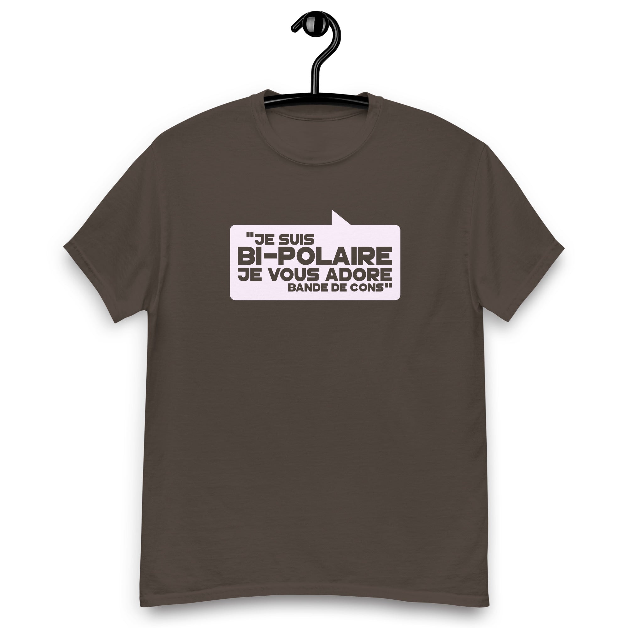 Je suis bi-polaire - T-shirt coton classique homme