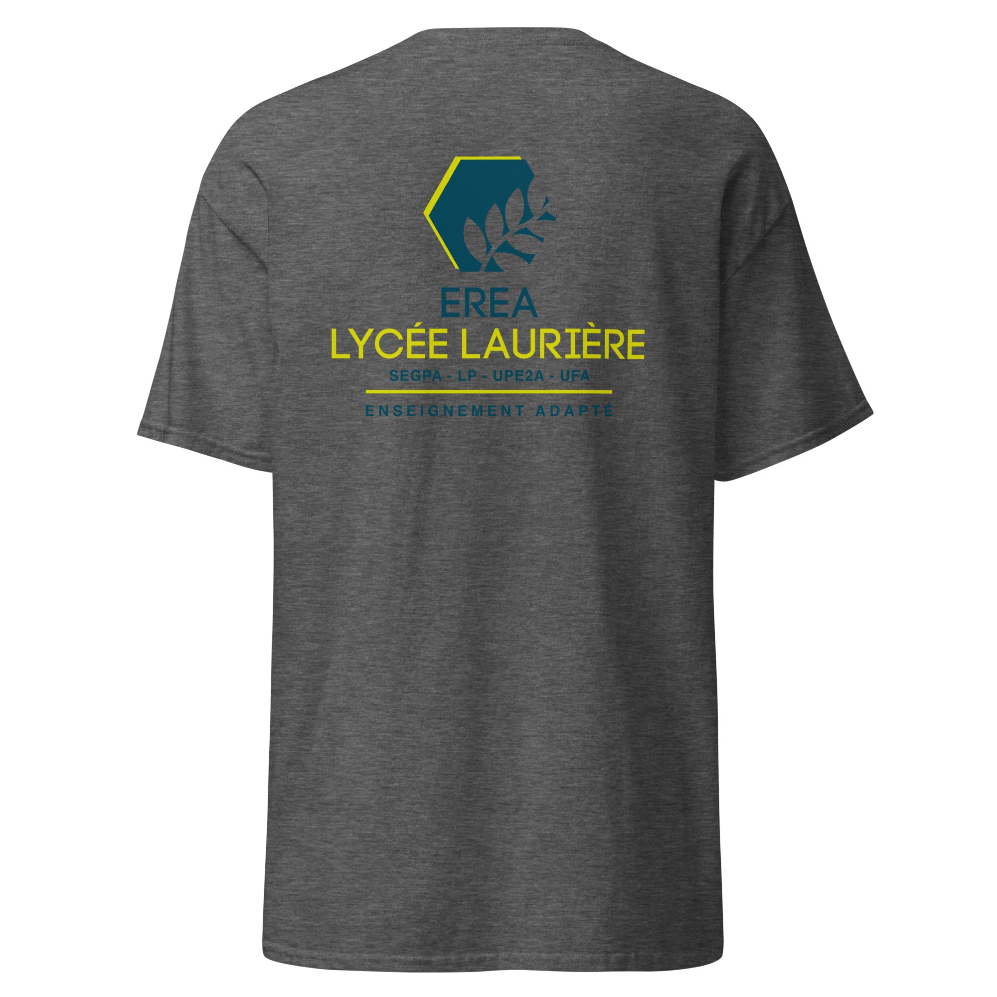 EREA Lycée Laurière - T-shirt classique homme - Imp. cœur et dos
