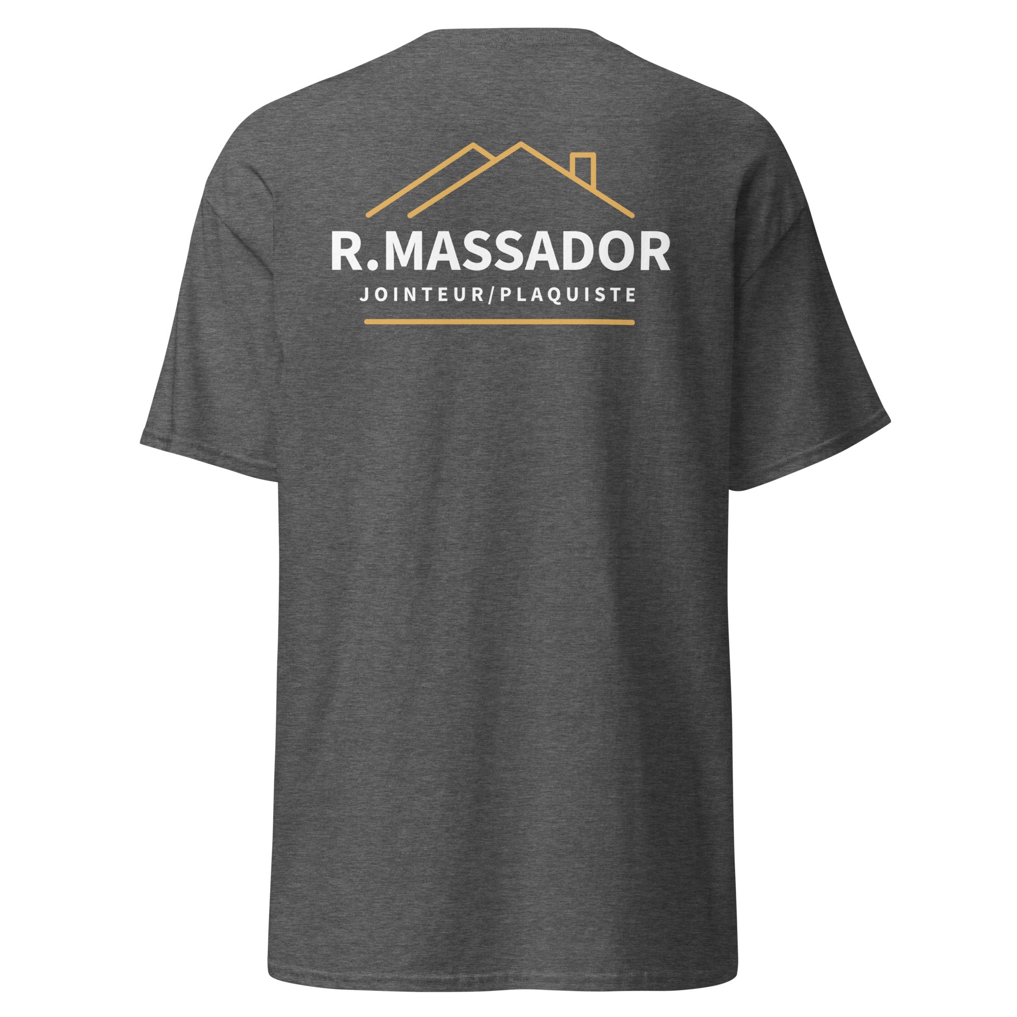 R. Massador - T-shirt classique homme imp. cœur et dos