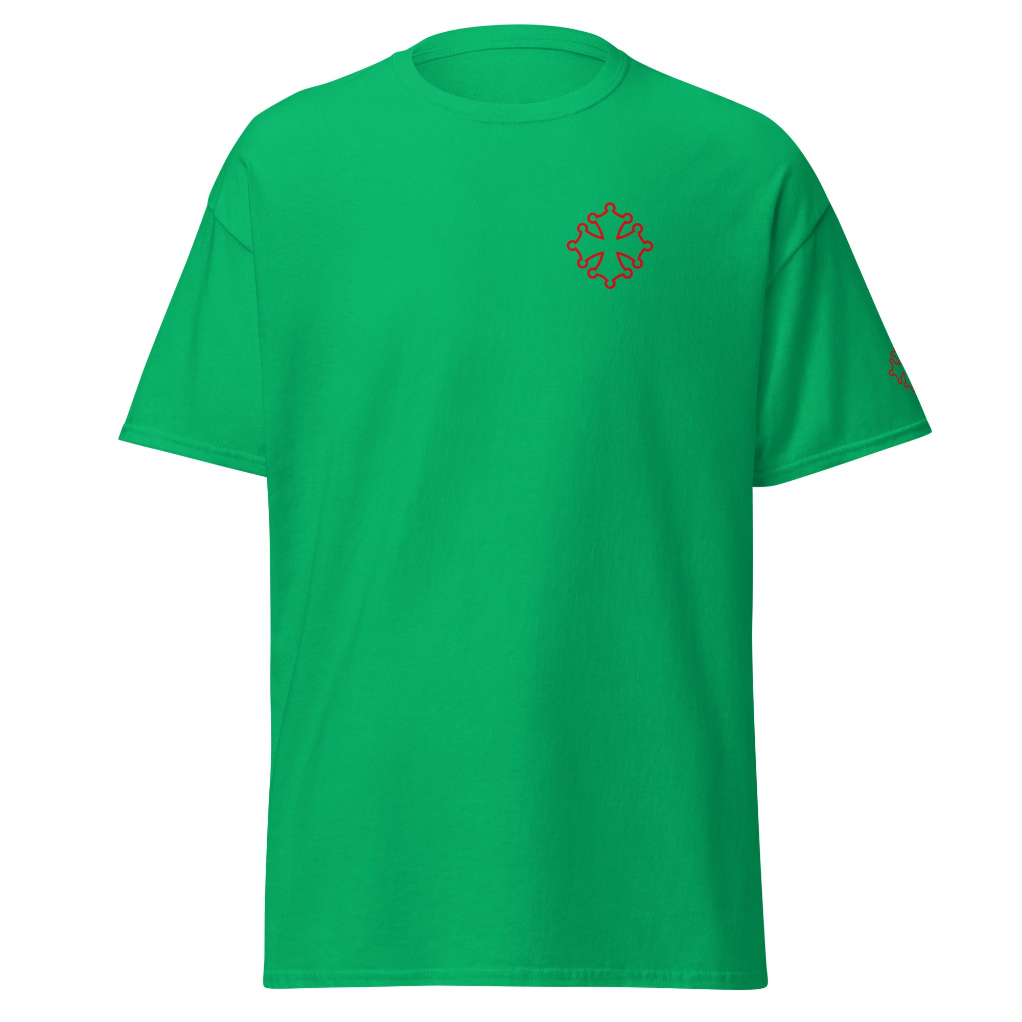 Croix oc rouge - T-shirt classique homme - Coeur et Manche