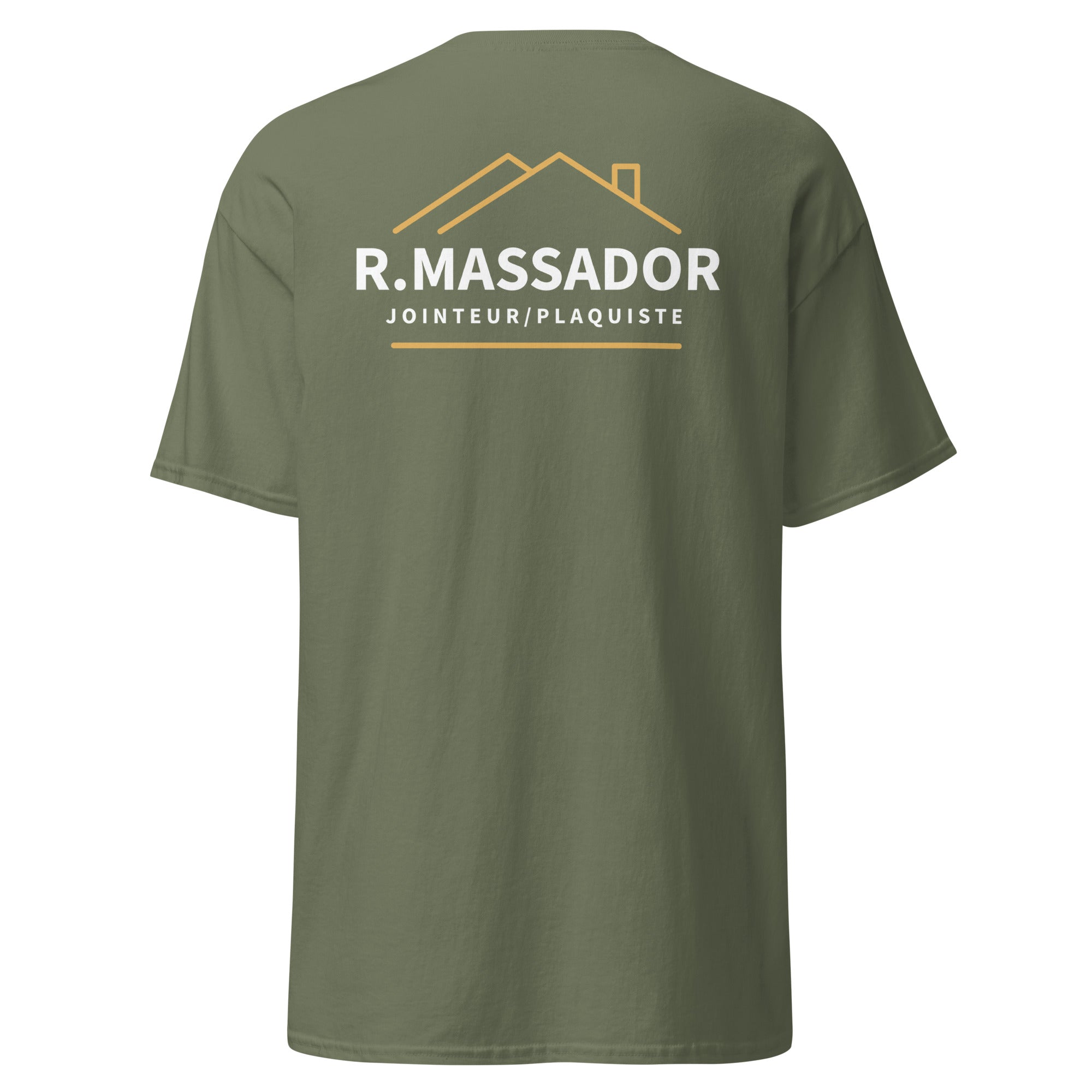 R. Massador - T-shirt classique homme imp. cœur et dos