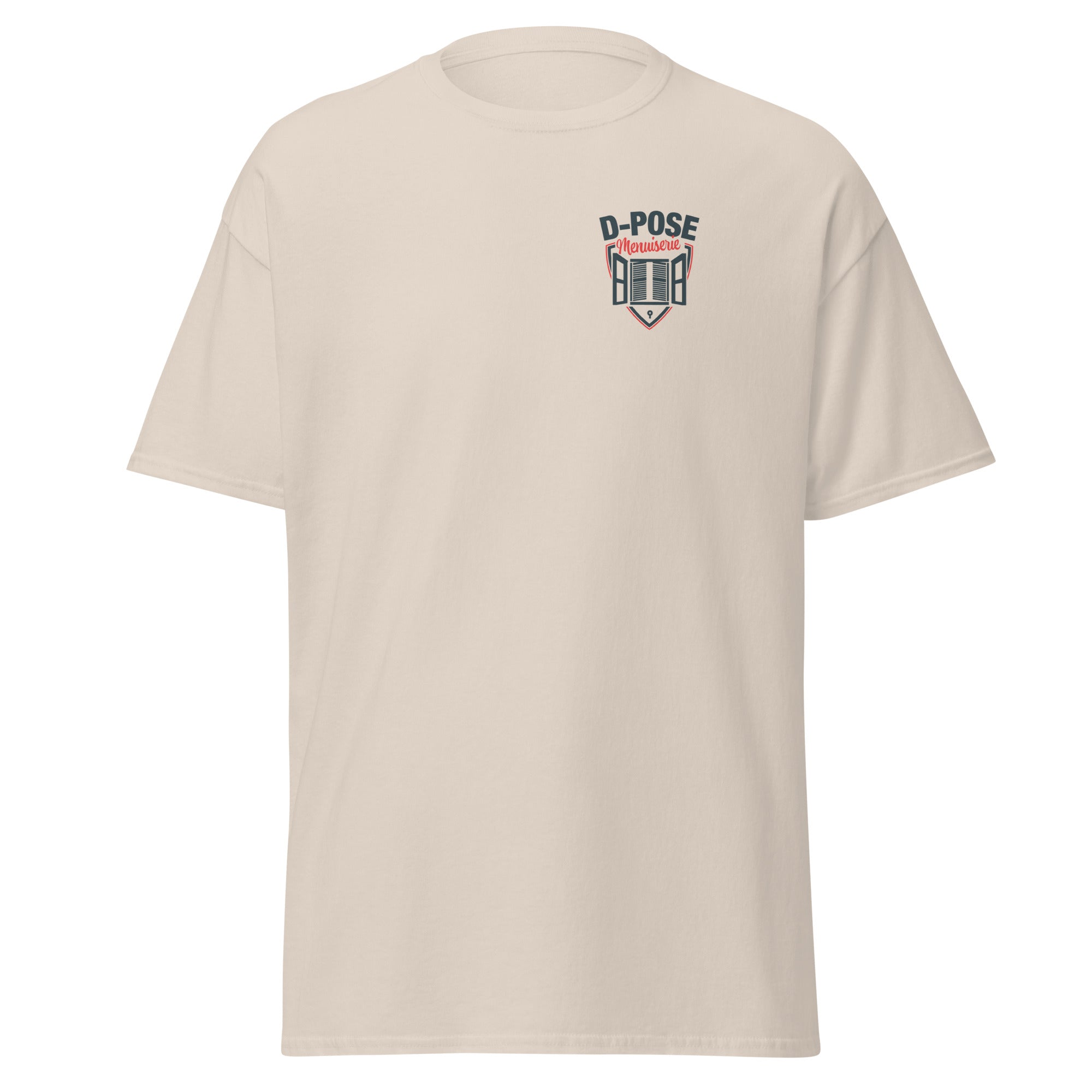D-POSE - T-shirt classique homme impression num cœur et dos