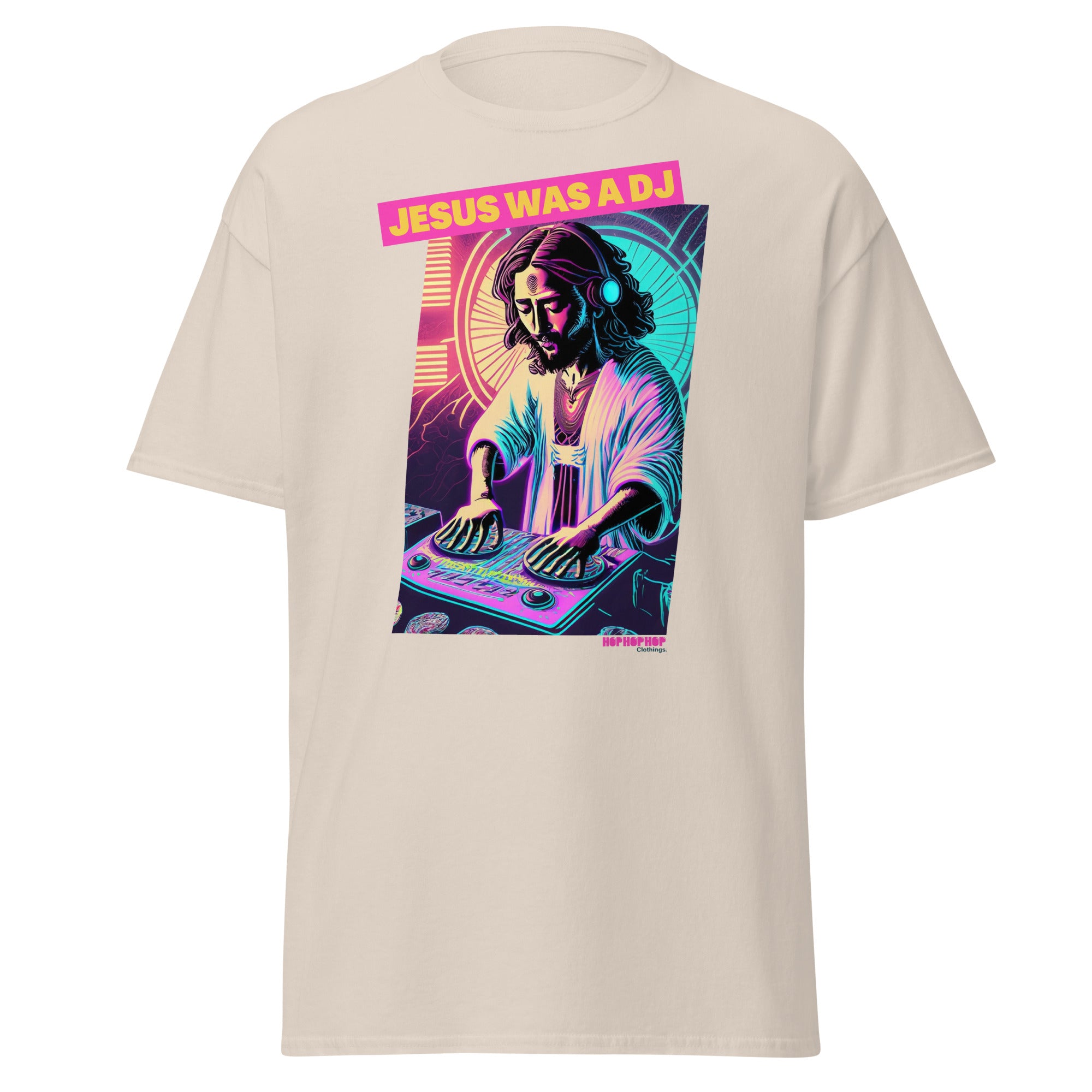 Hop Hop Hop - DVS - Jesus was a DJ - T-shirt classique homme - Face & épaule