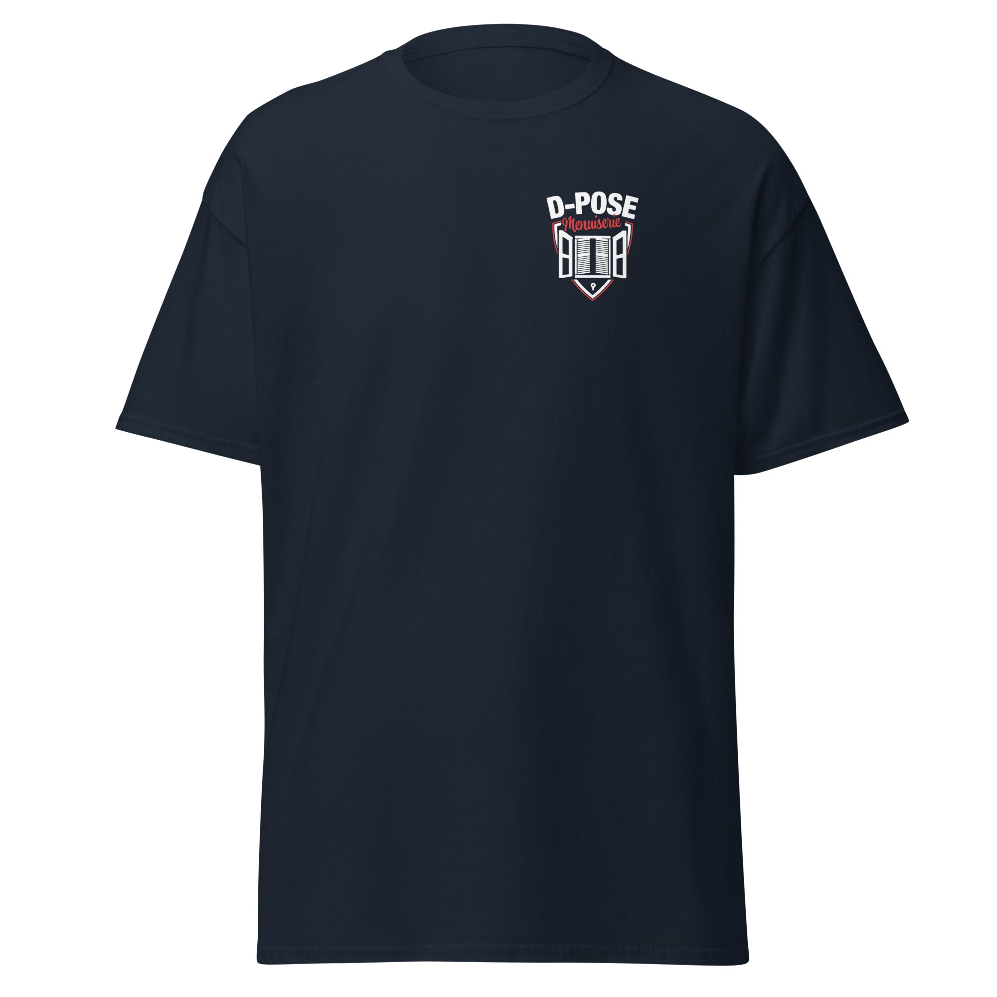 D-POSE - T-shirt classique homme impression num cœur et dos