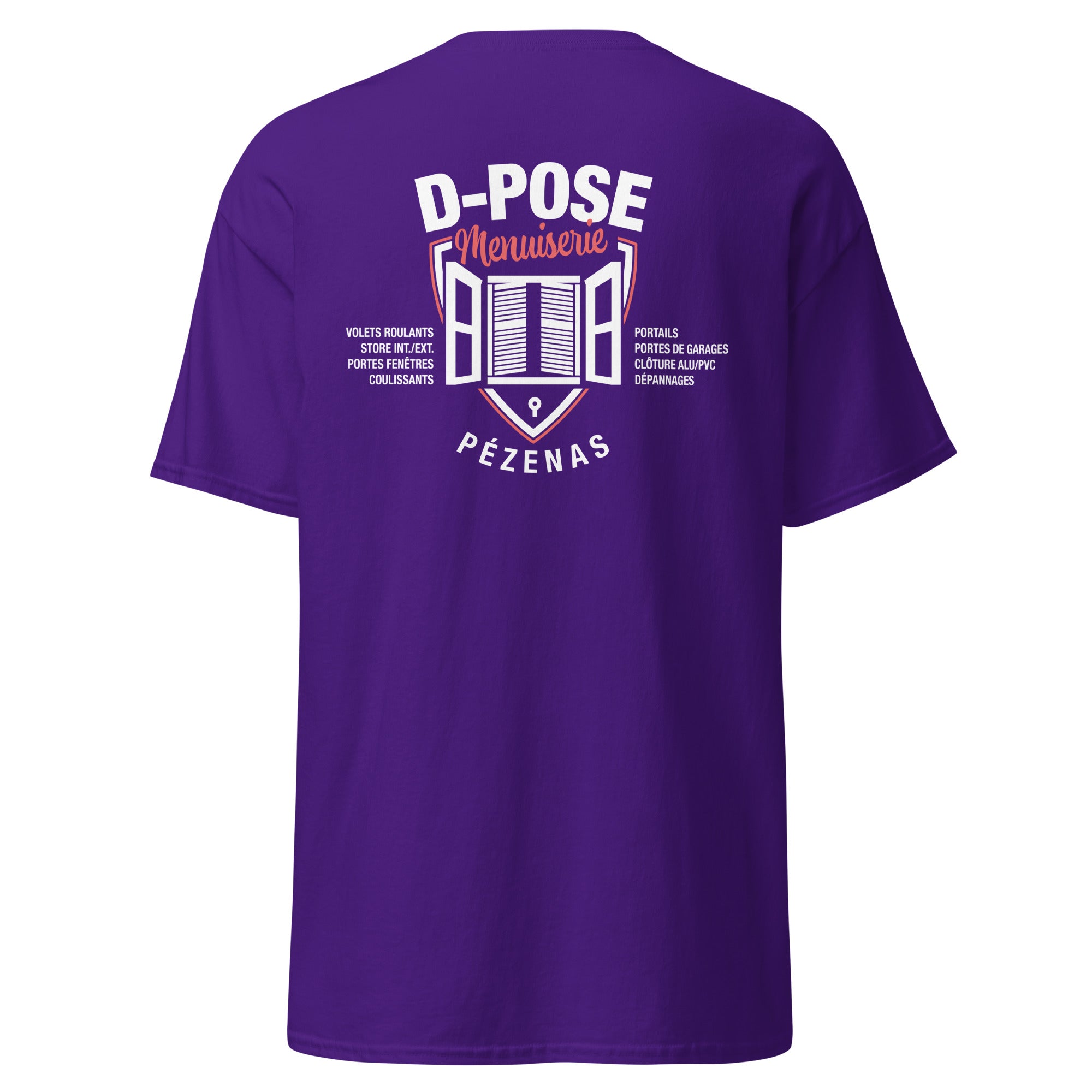 D-Pose - T-shirt classique homme imp num au dos uniquement