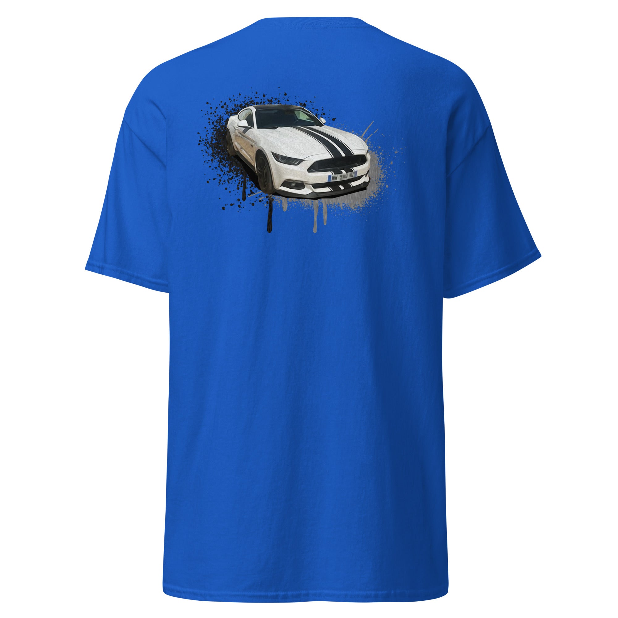 M Devaux - T-shirt classique homme impression cœur et dos