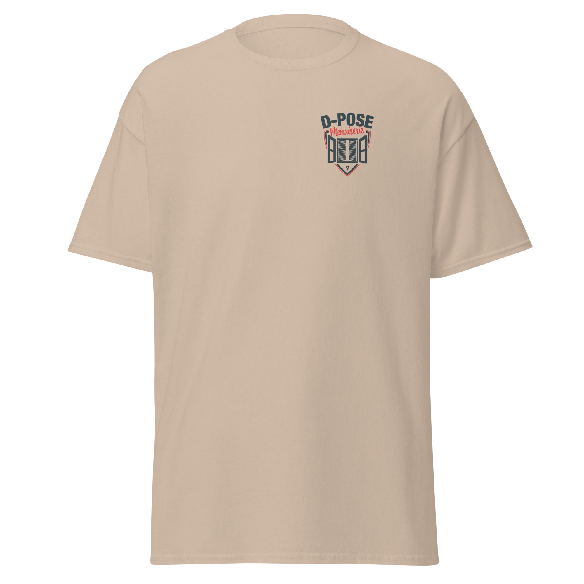 D-POSE - T-shirt classique homme impression num cœur et dos