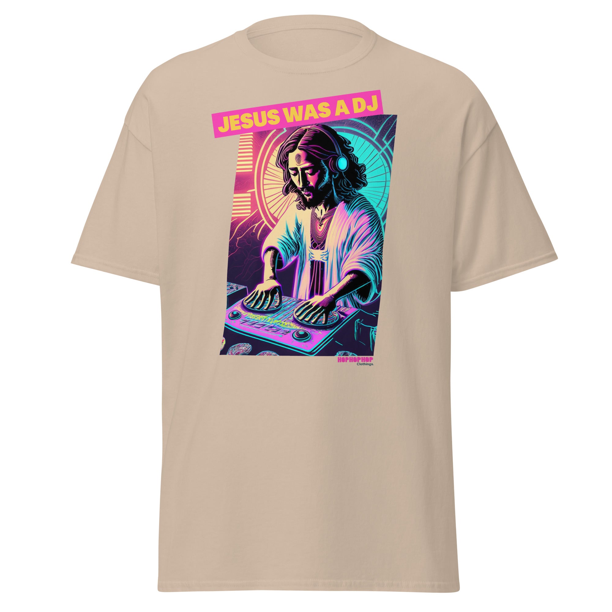 Hop Hop Hop - DVS - Jesus was a DJ - T-shirt classique homme - Face & épaule
