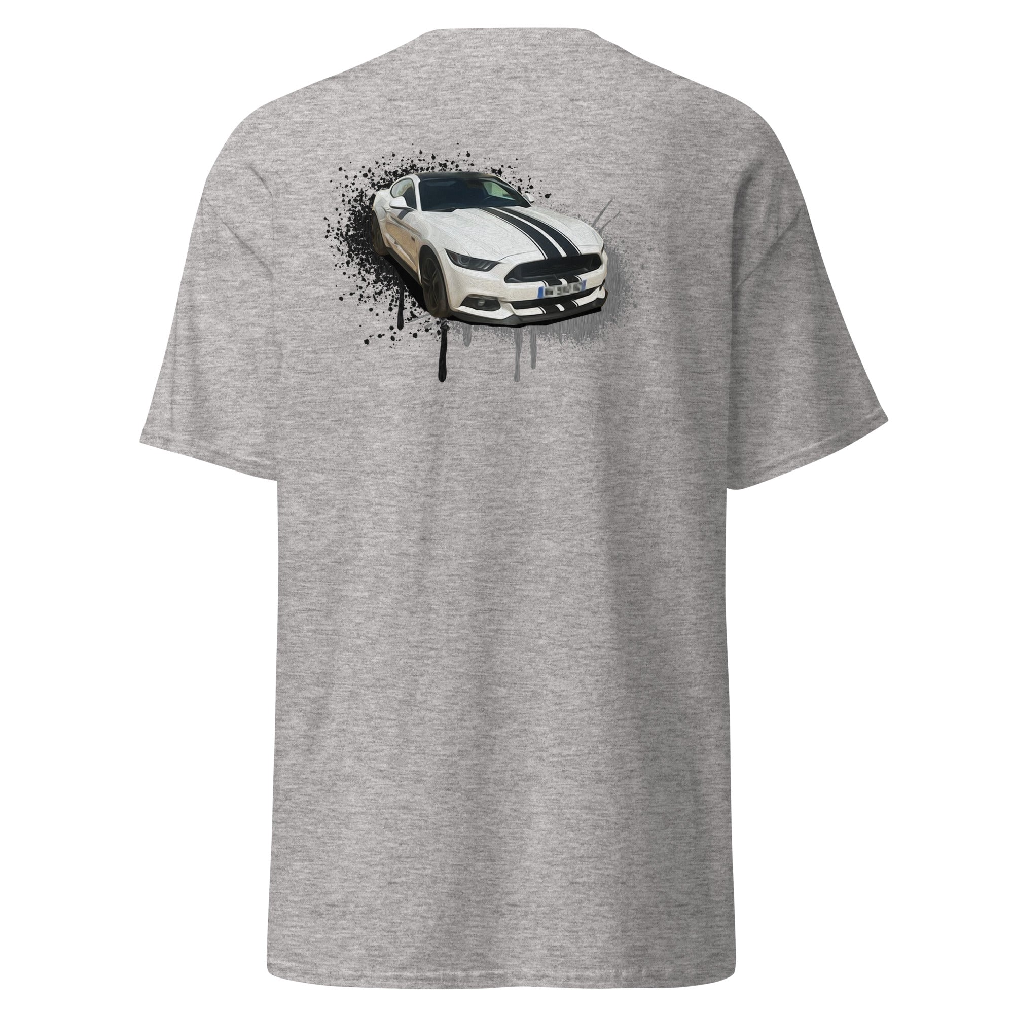 M Devaux - T-shirt classique homme impression cœur et dos