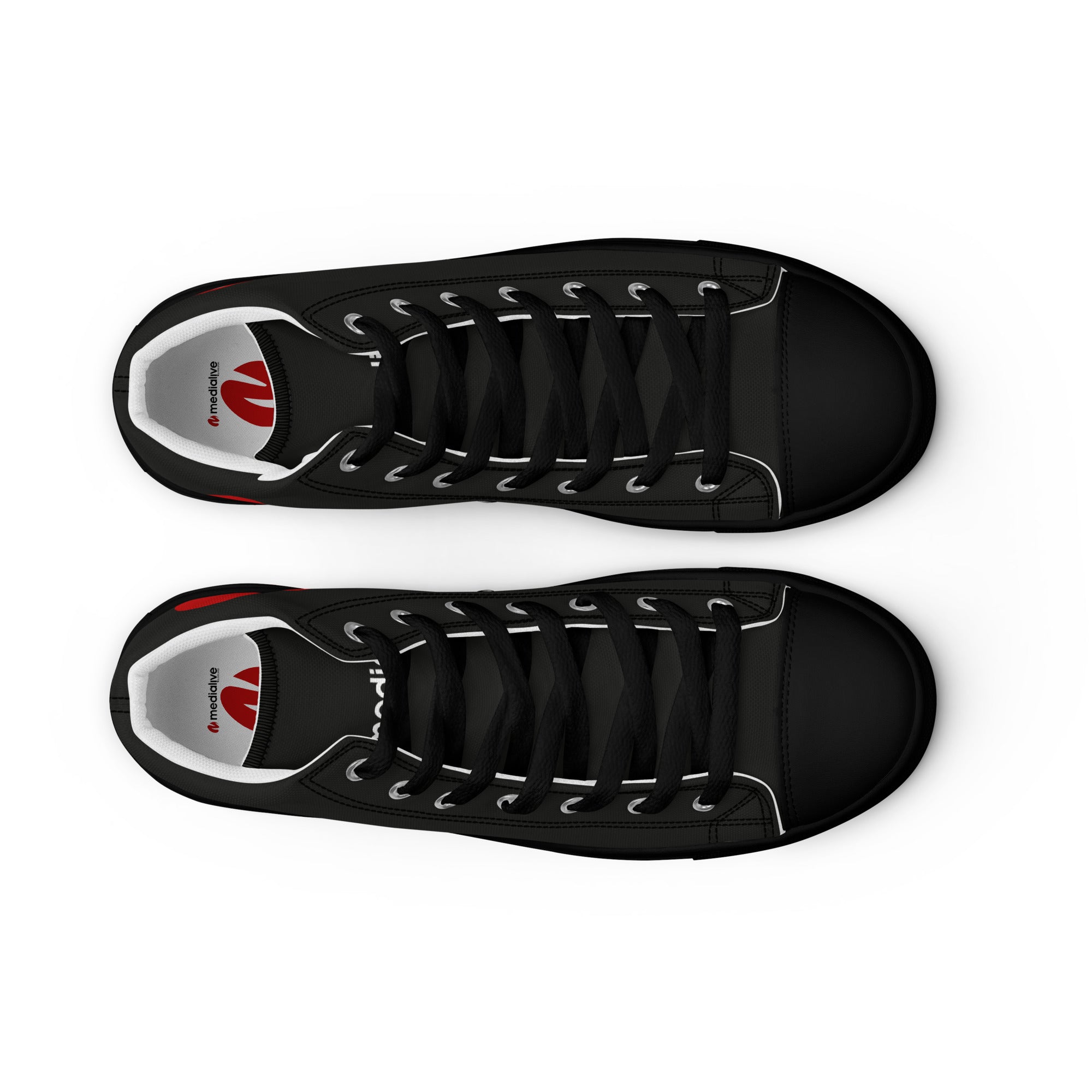 Medialive - Baskets hautes en toile homme