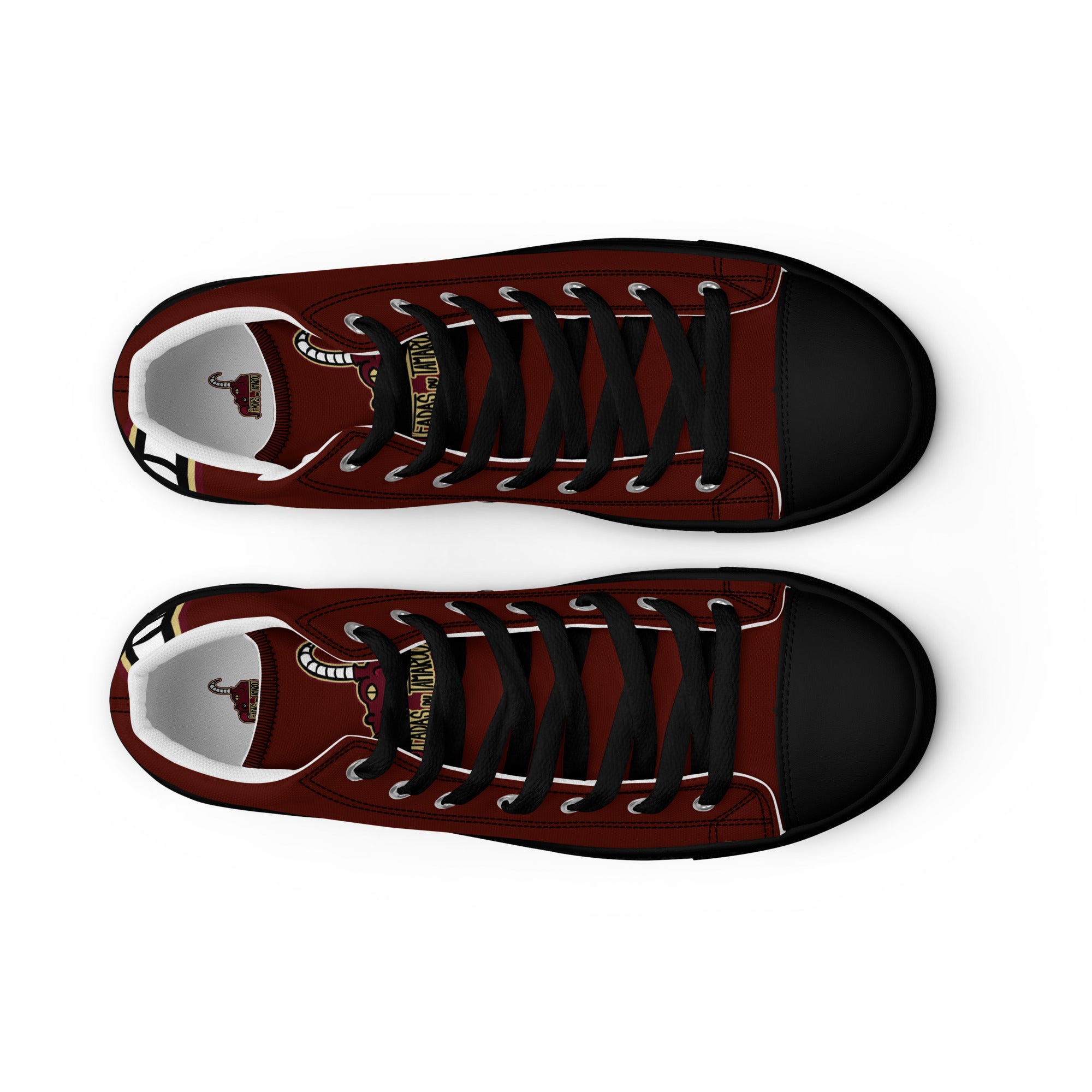 Fadas du Tamarou - Baskets hautes en toile homme rouges