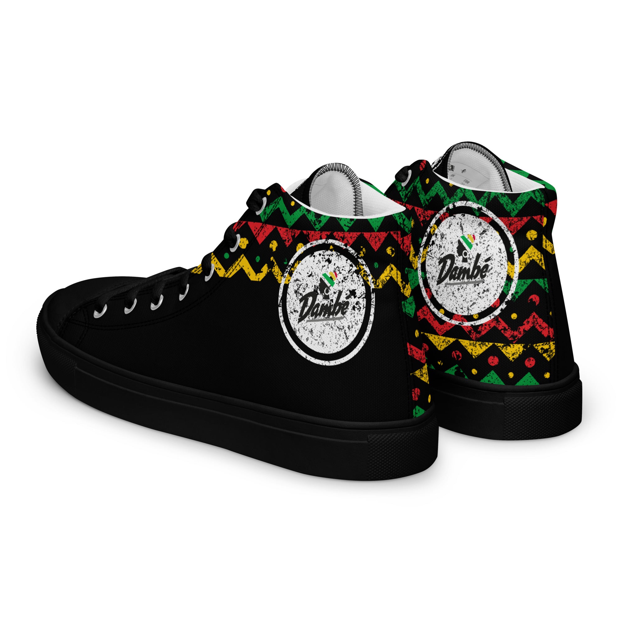 Dambé visage wax - Baskets hautes en toile homme