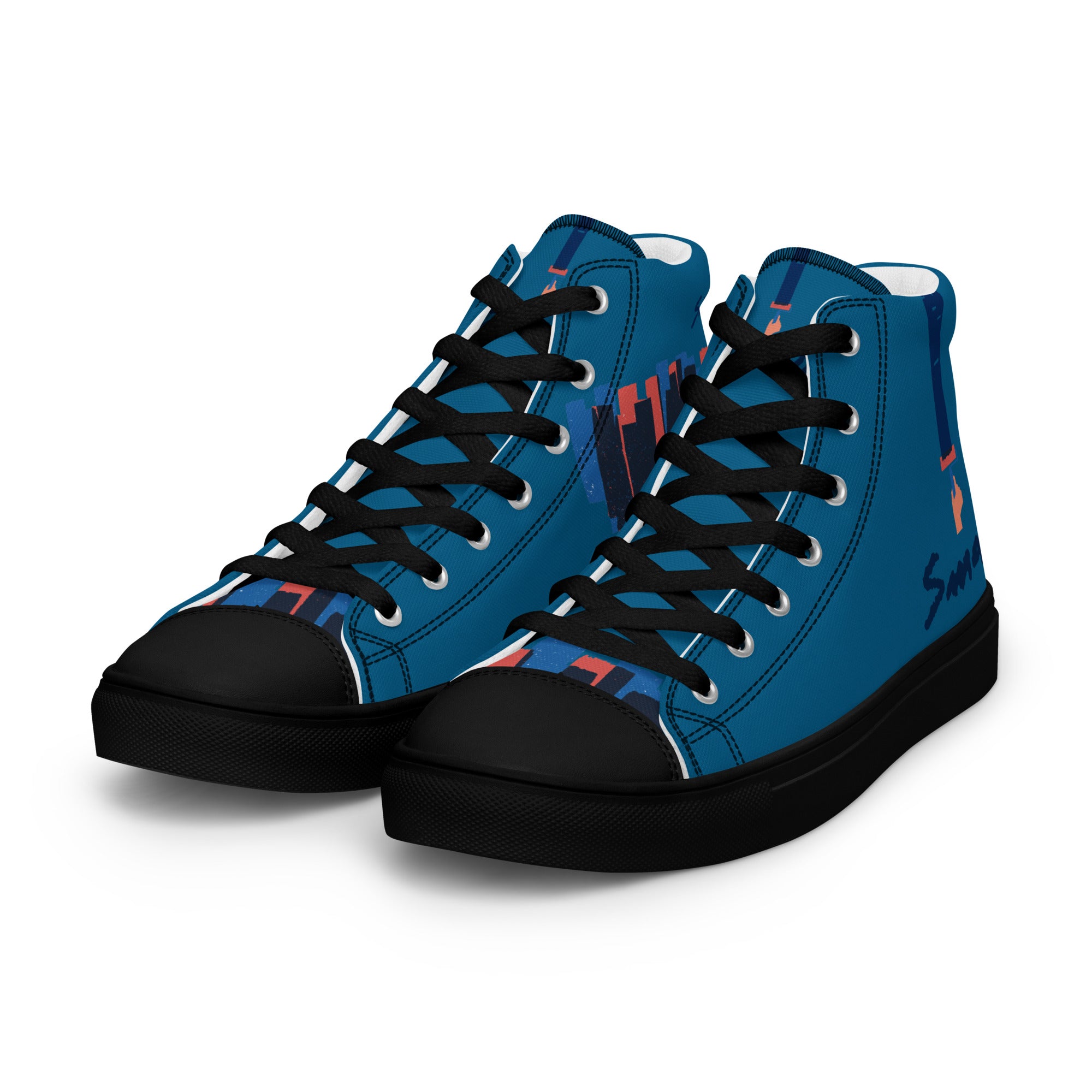 Small - Baskets hautes en toile homme