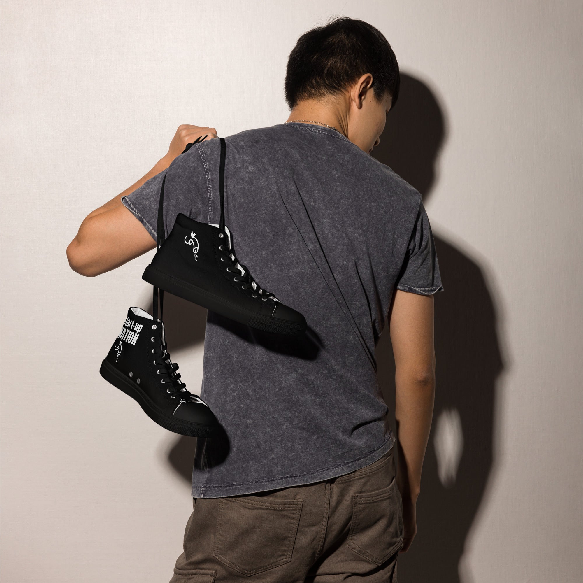 Start-up nation - Baskets hautes en toile homme