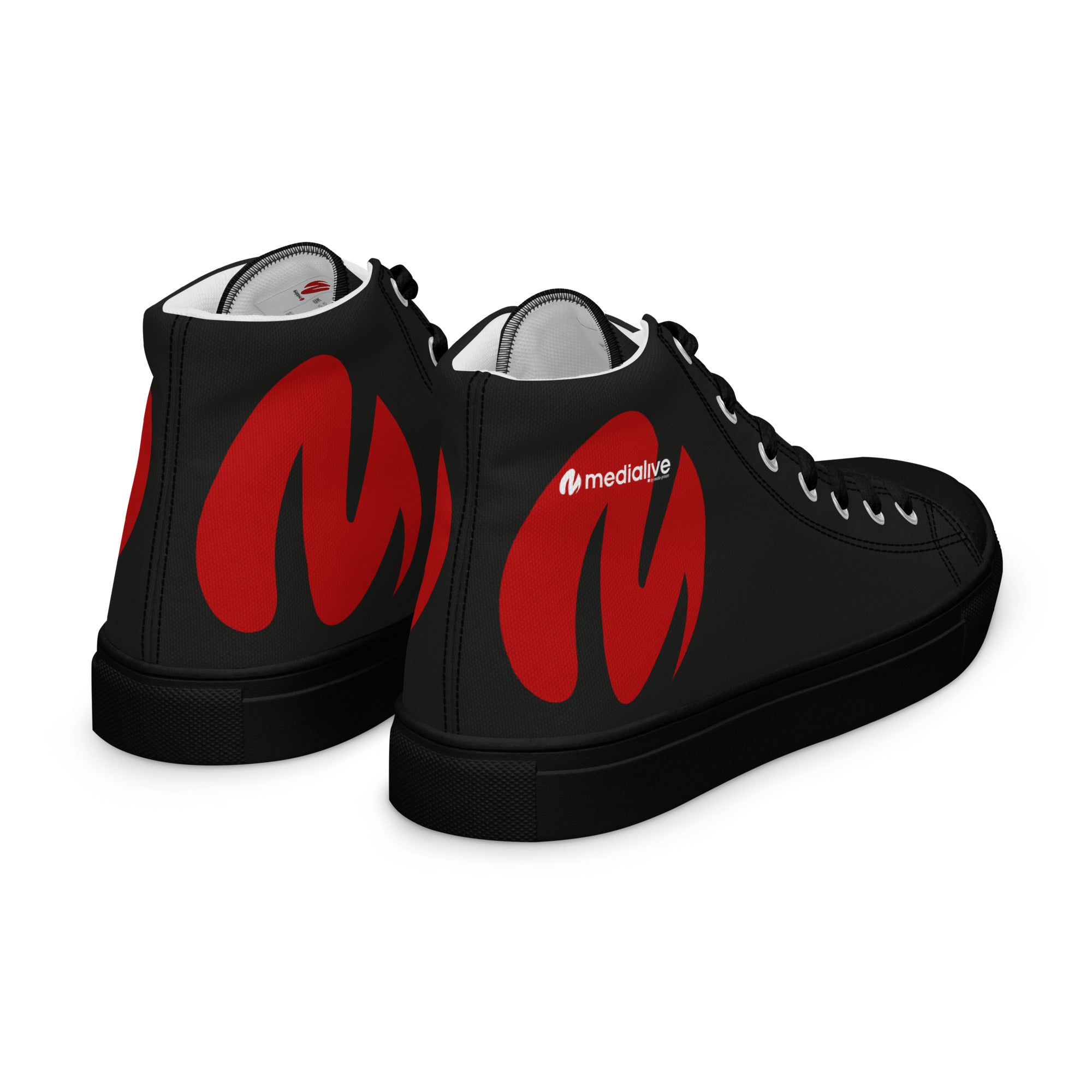 Medialive - Baskets hautes en toile homme