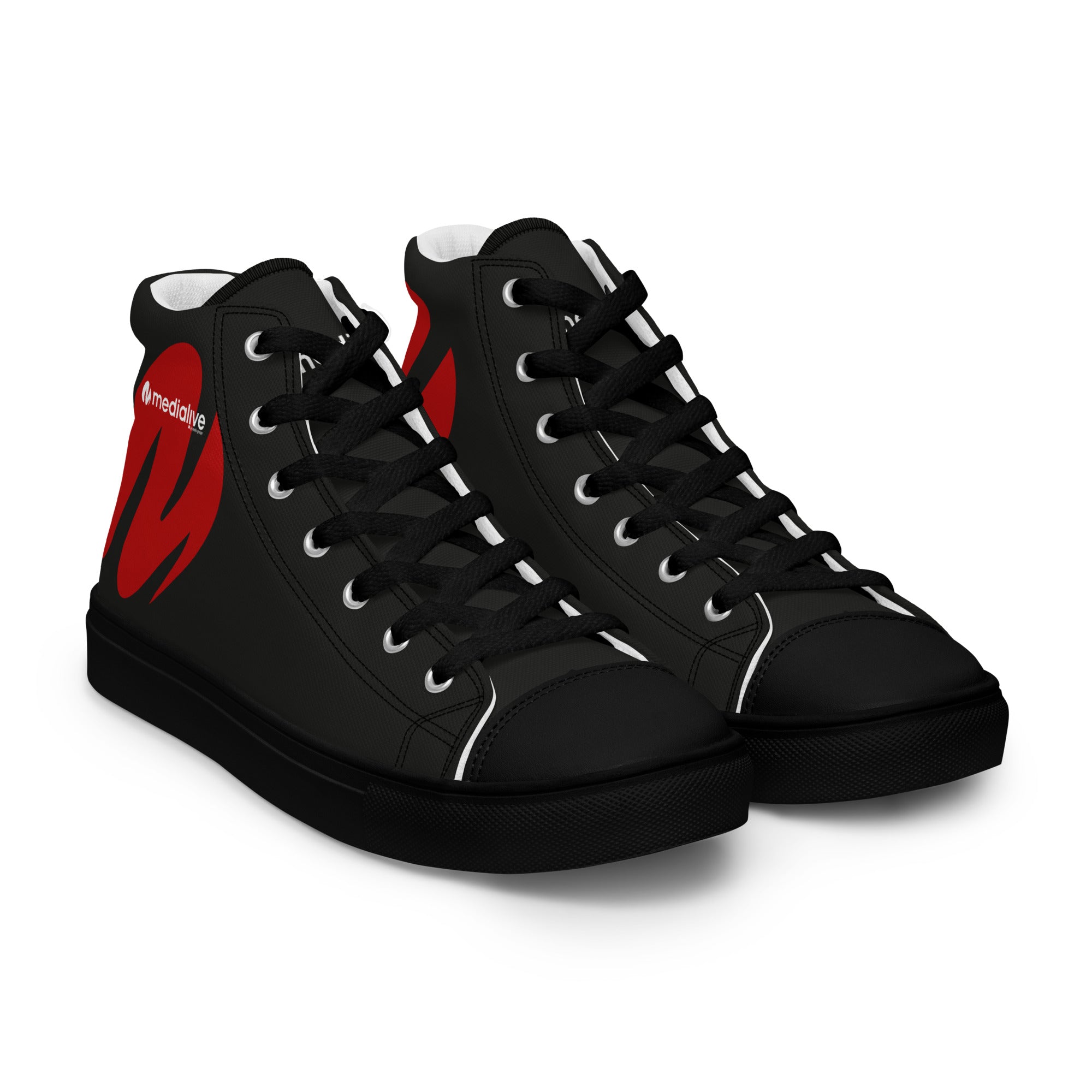 Medialive - Baskets hautes en toile homme