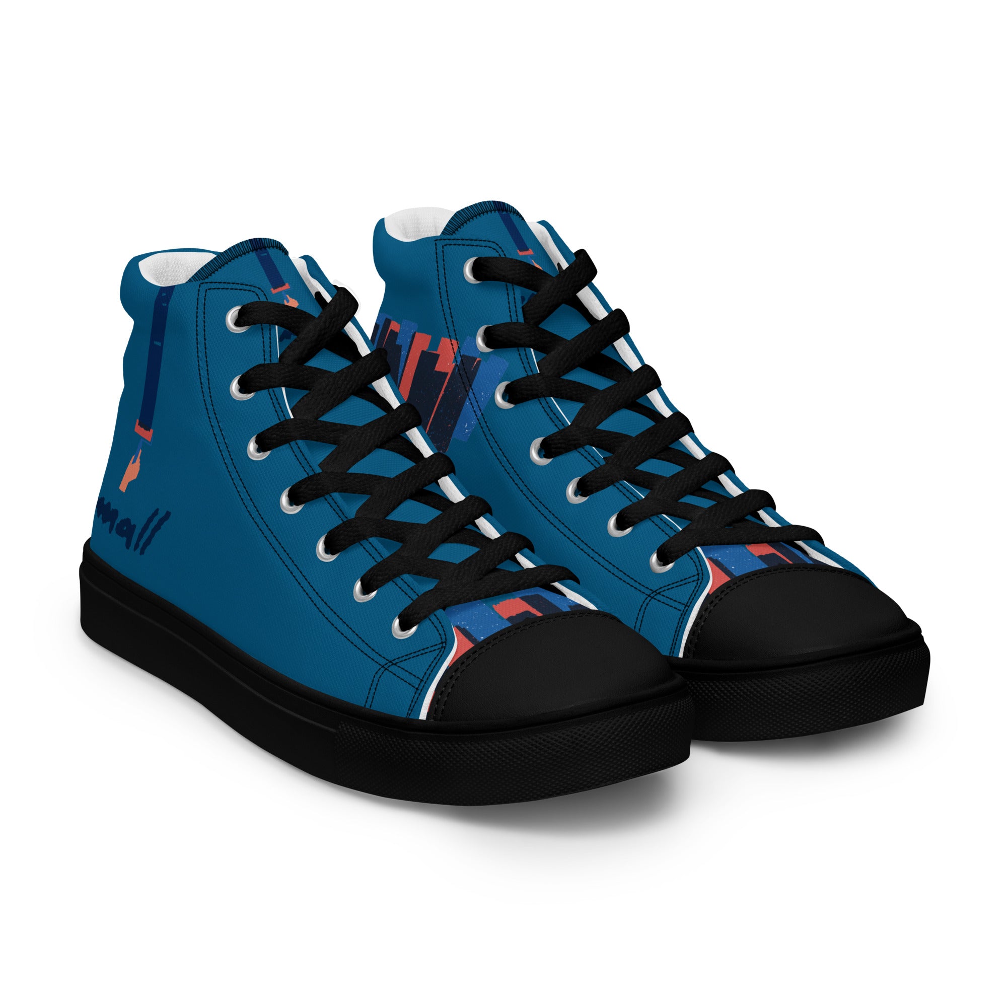 Small - Baskets hautes en toile homme