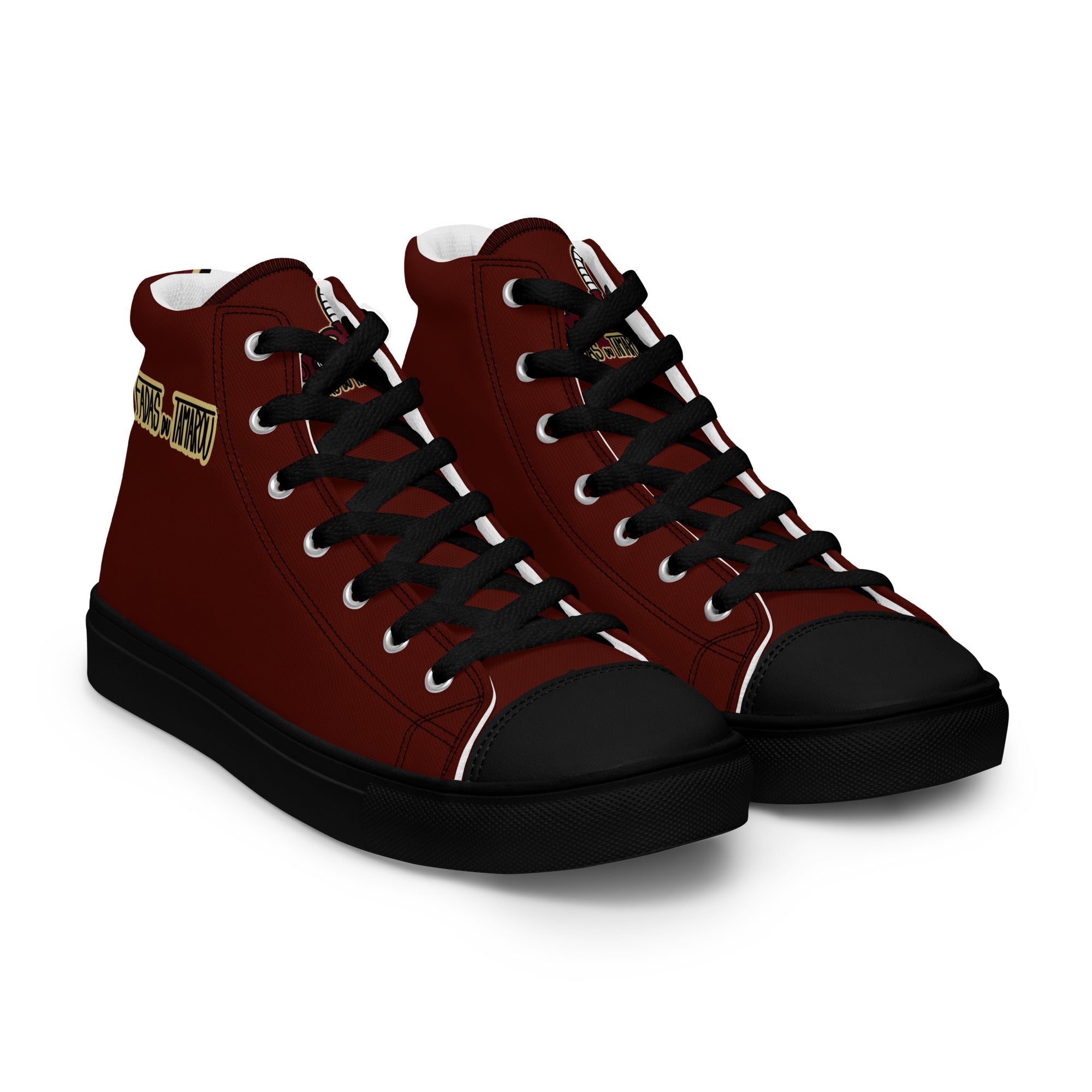 Fadas du Tamarou - Baskets hautes en toile homme rouges