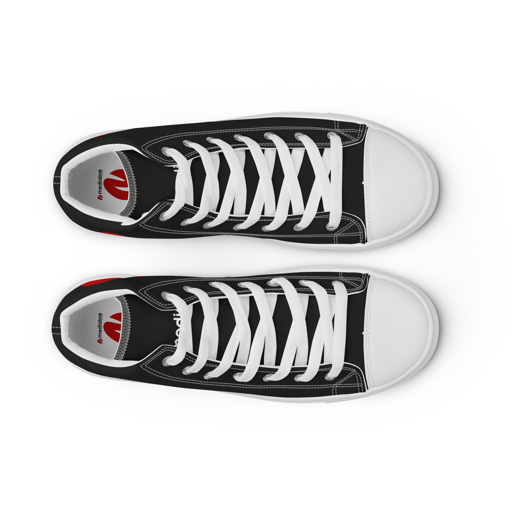 Medialive - Baskets hautes en toile homme