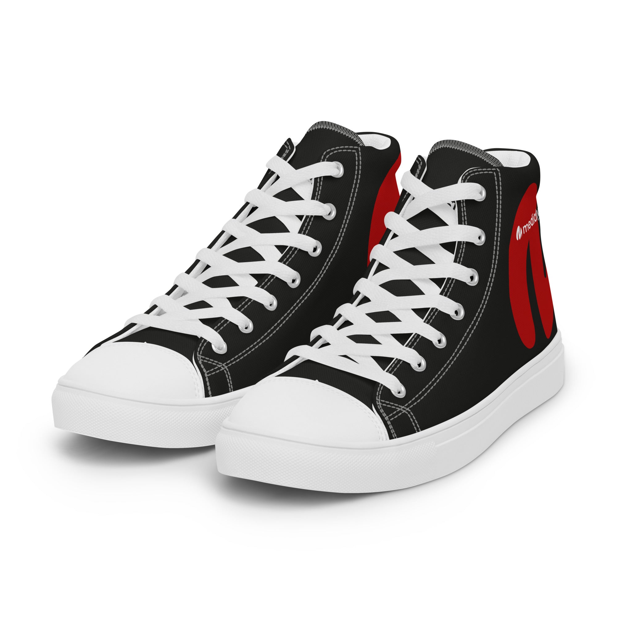 Medialive - Baskets hautes en toile homme