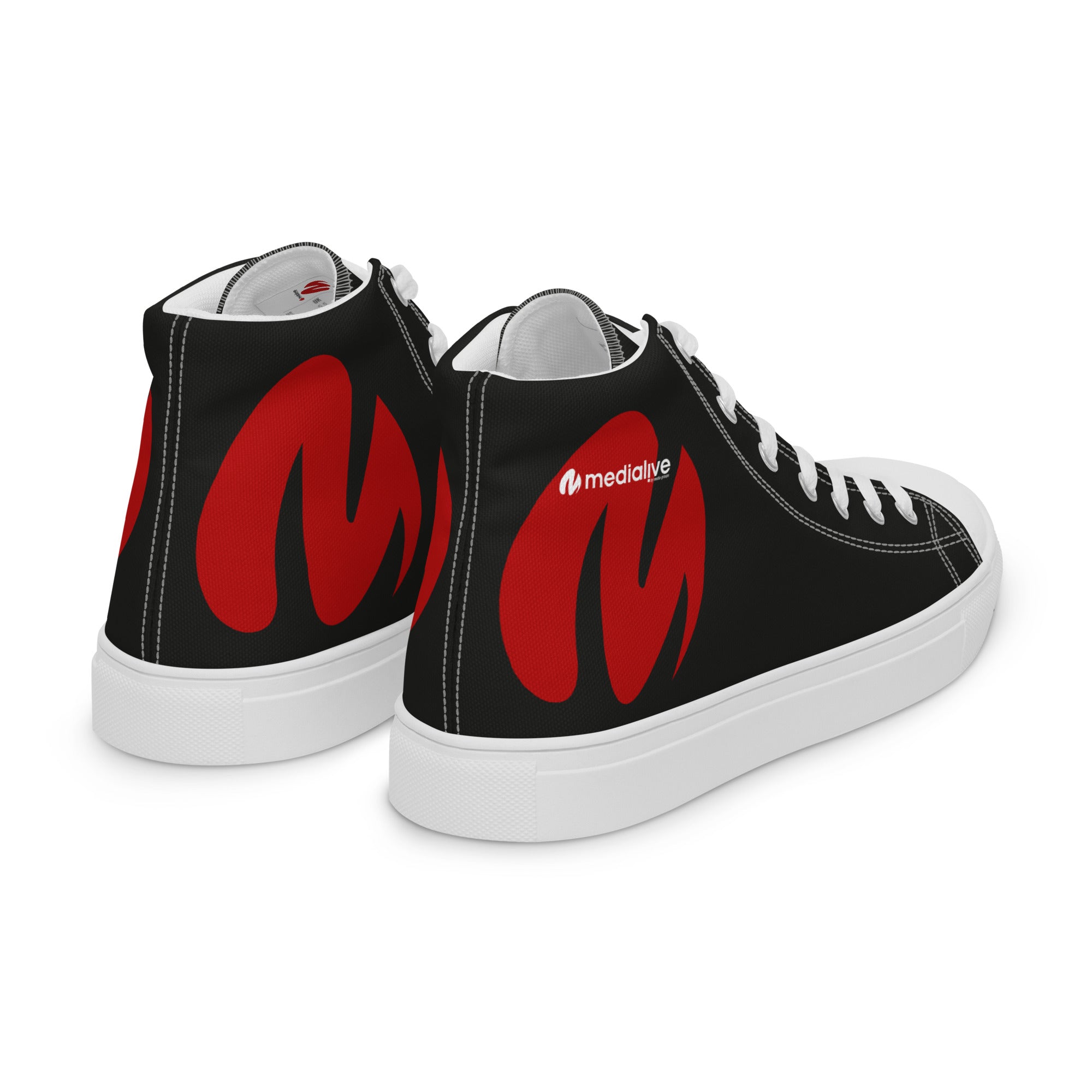 Medialive - Baskets hautes en toile homme
