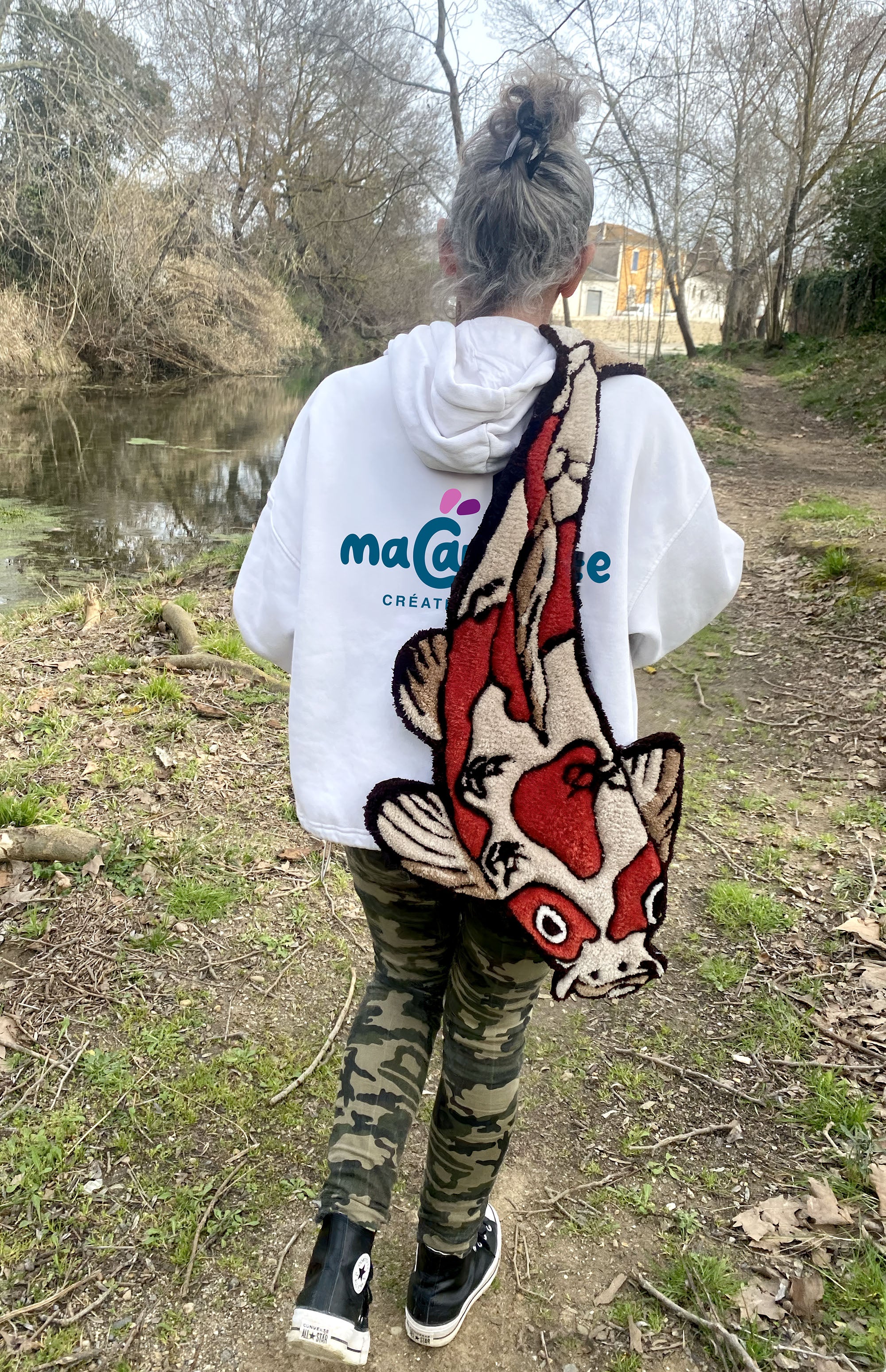 Ma Koï - Tapis décoratif en tufting