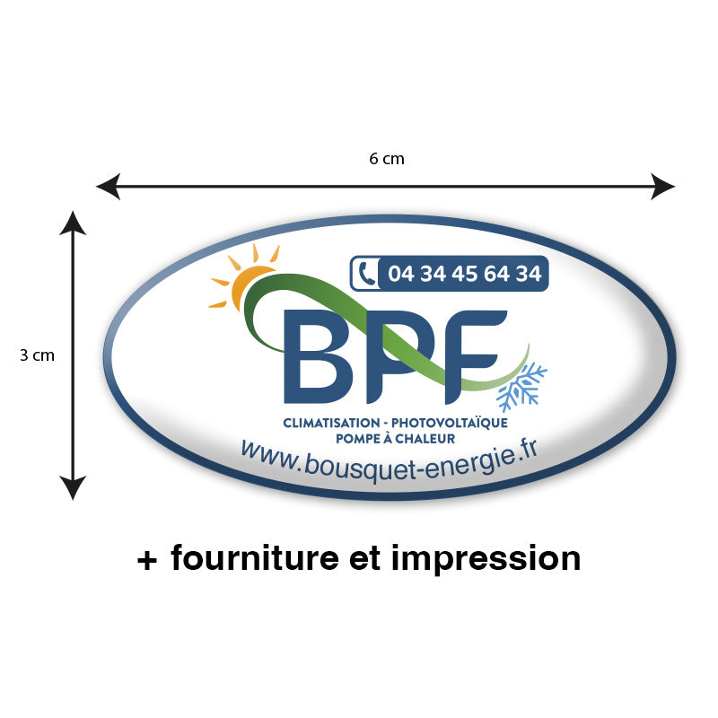 BPF - Lot de 250 doming en 6x3