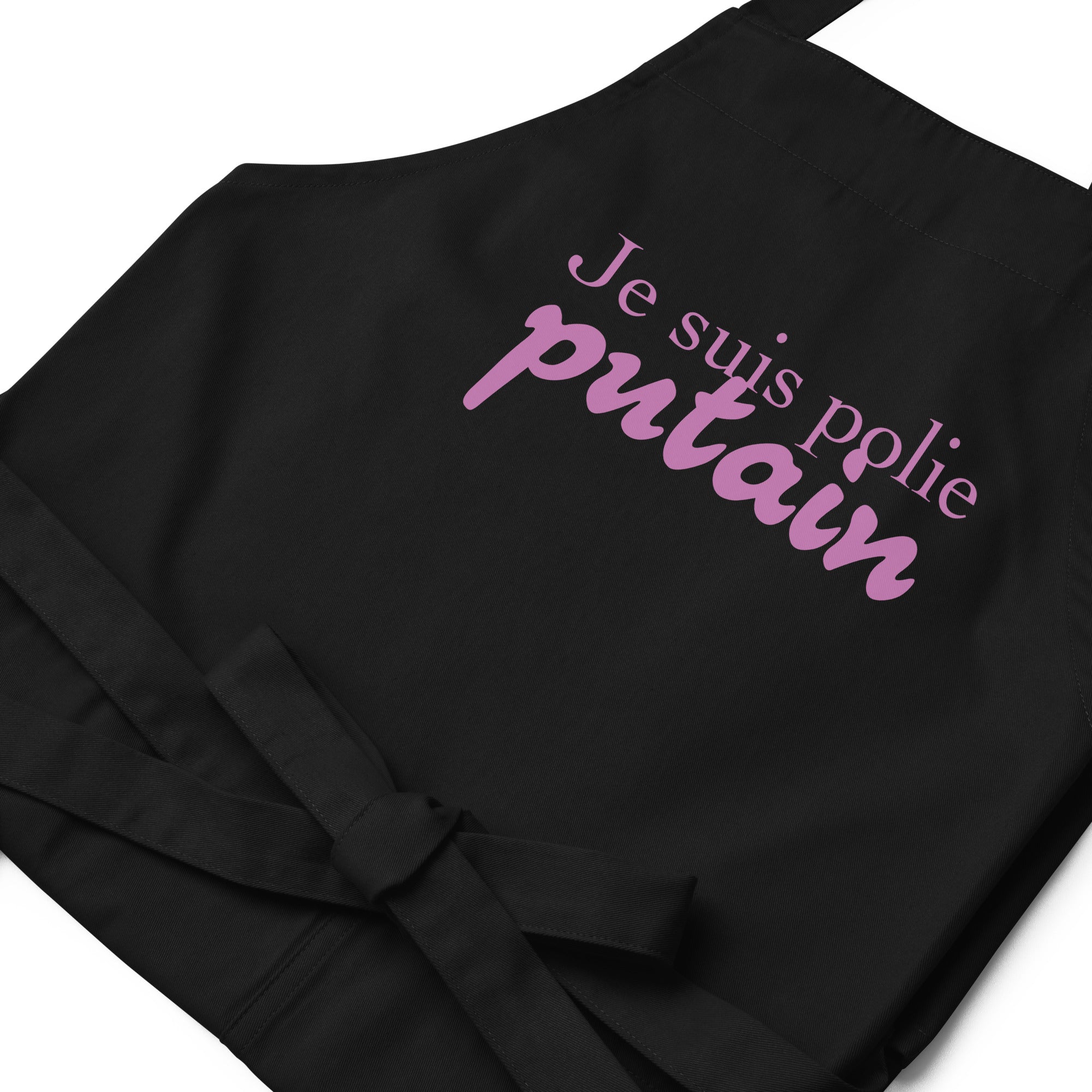 Je suis polie - Tablier en coton biologique