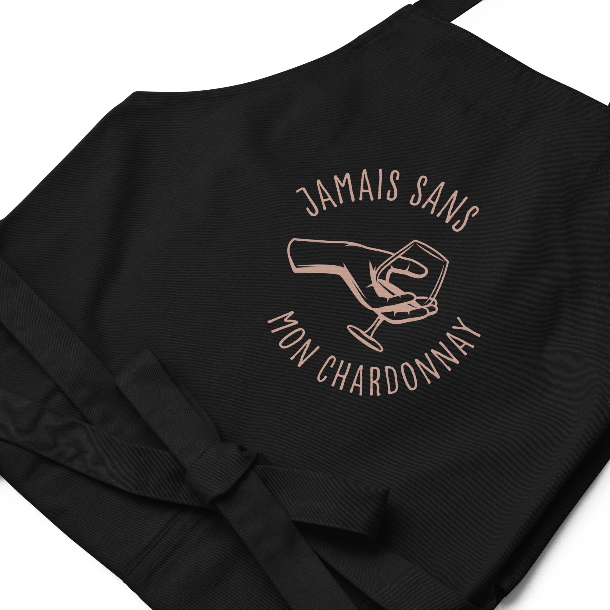 Jamais sans mon chardonnay - Tablier en coton biologique
