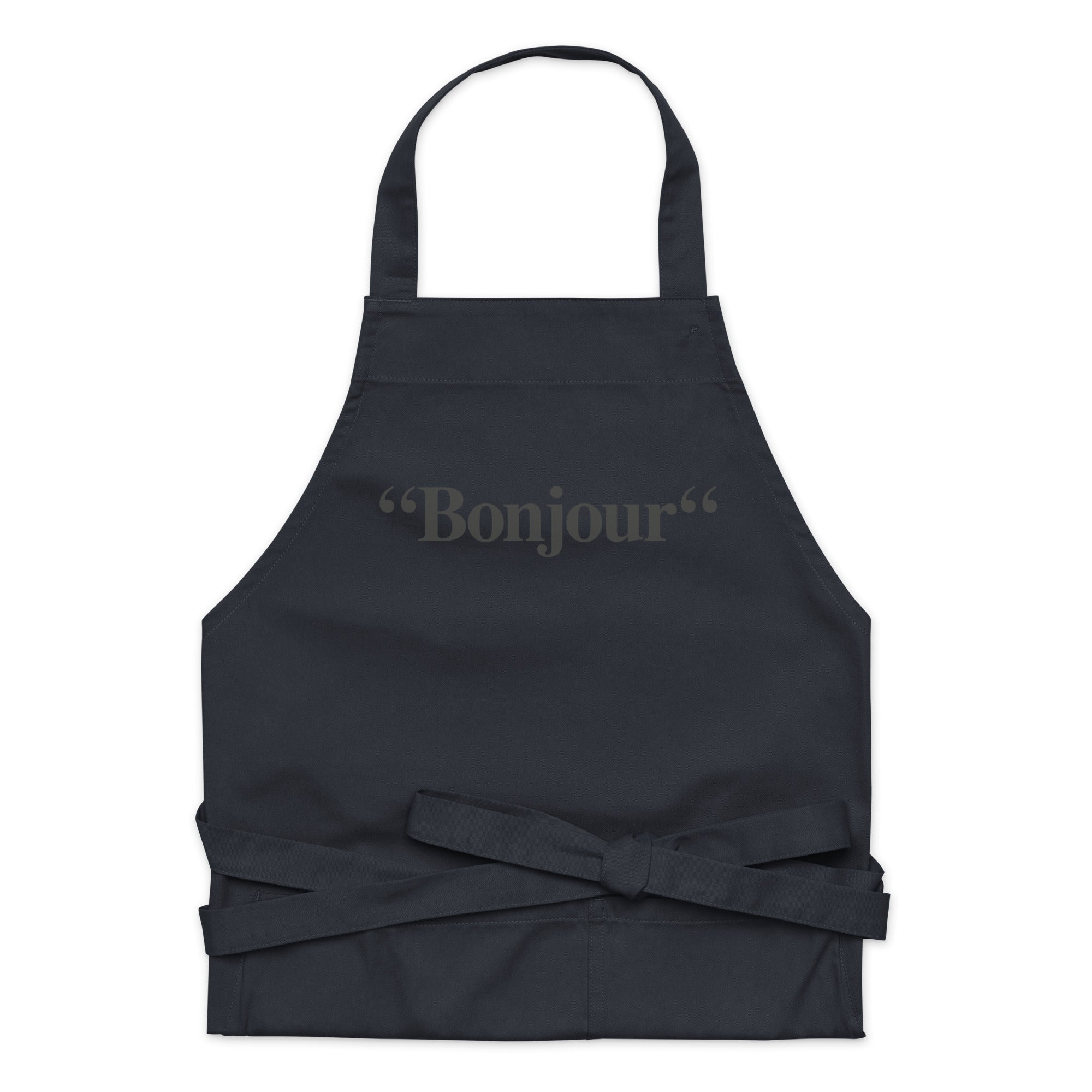 "Bonjour" - Tablier en coton biologique