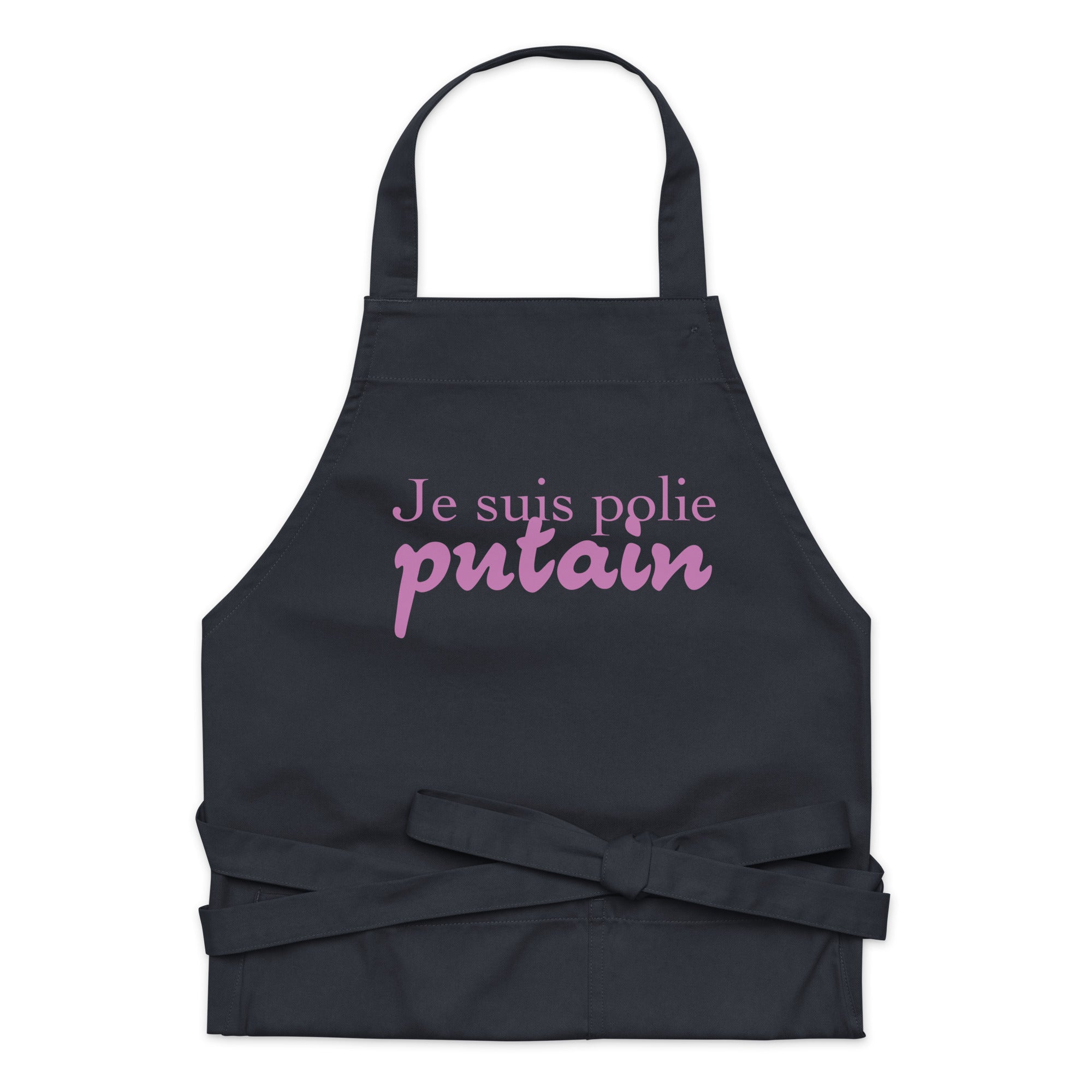 Je suis polie - Tablier en coton biologique