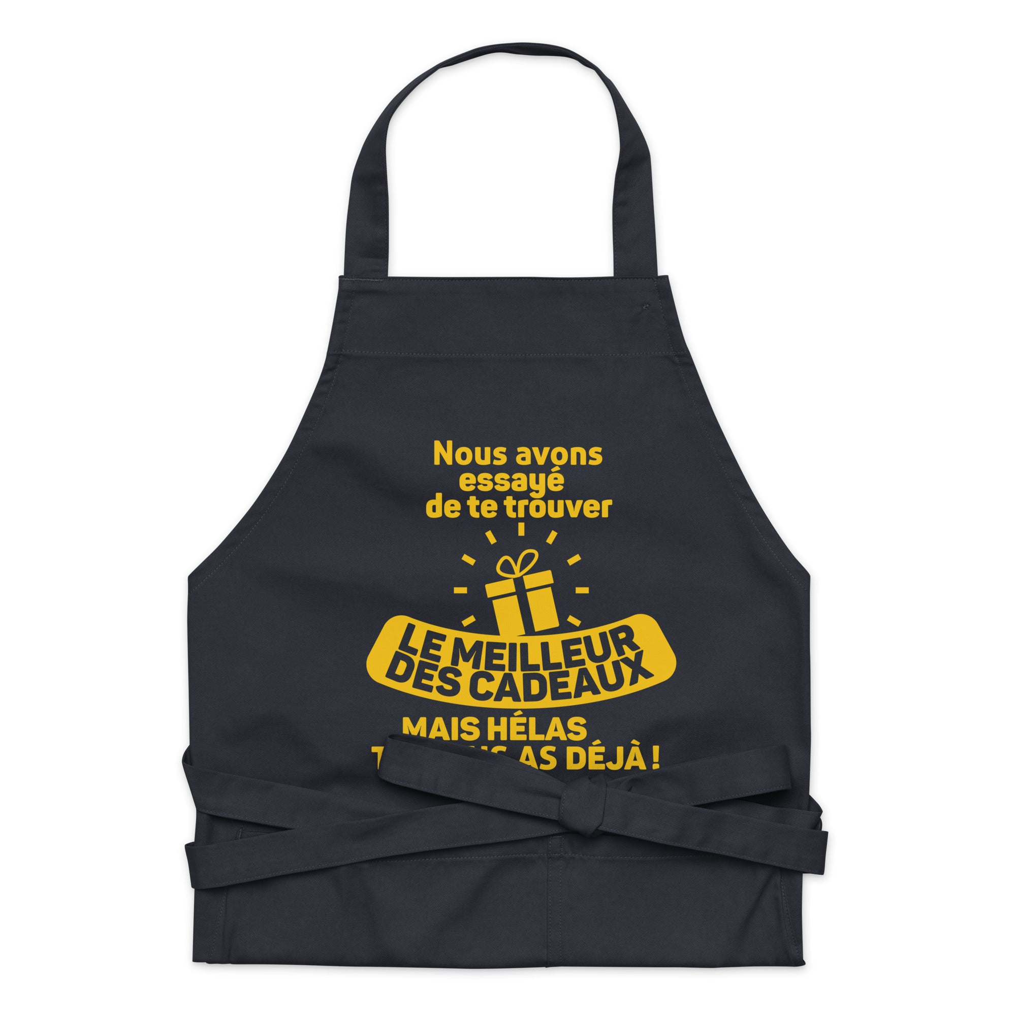 Hélas tu nous as déjà - Tablier en coton biologique