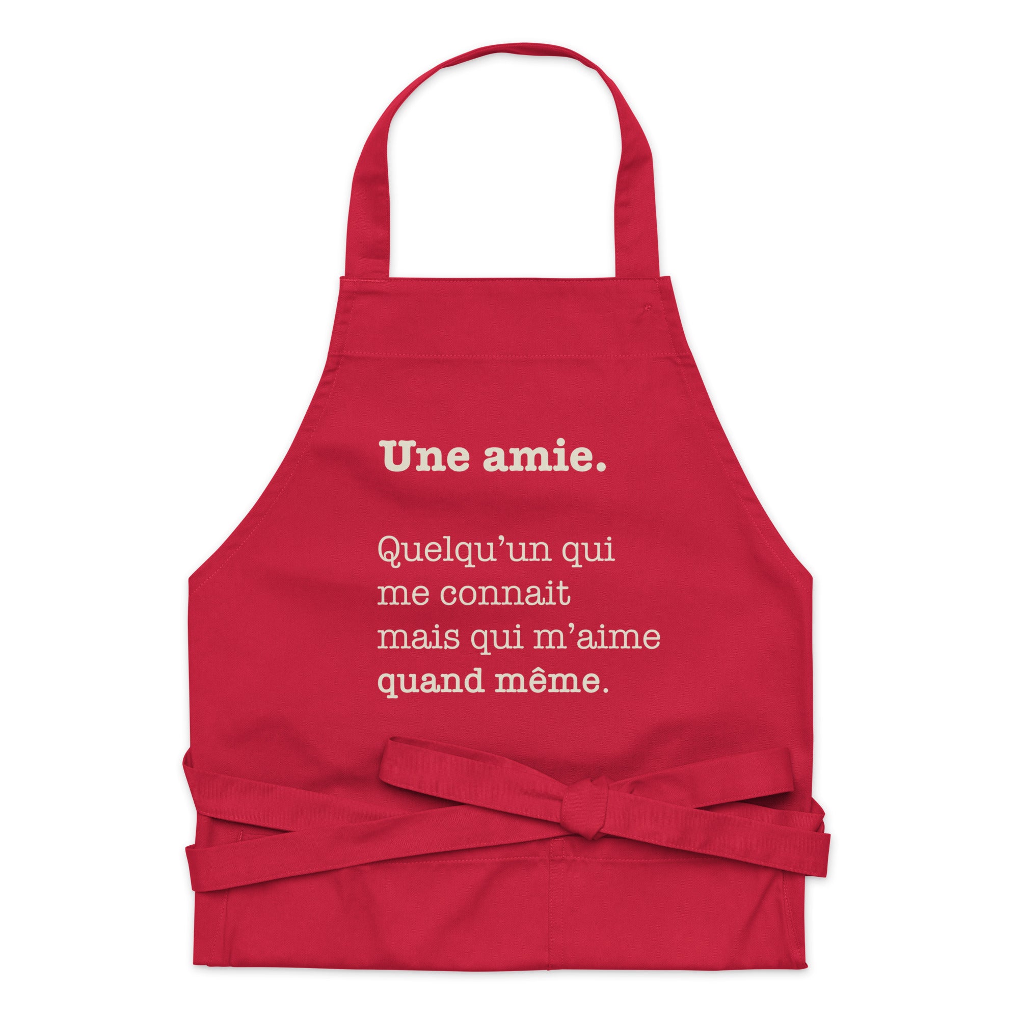 Amie - définition - Tablier en coton biologique
