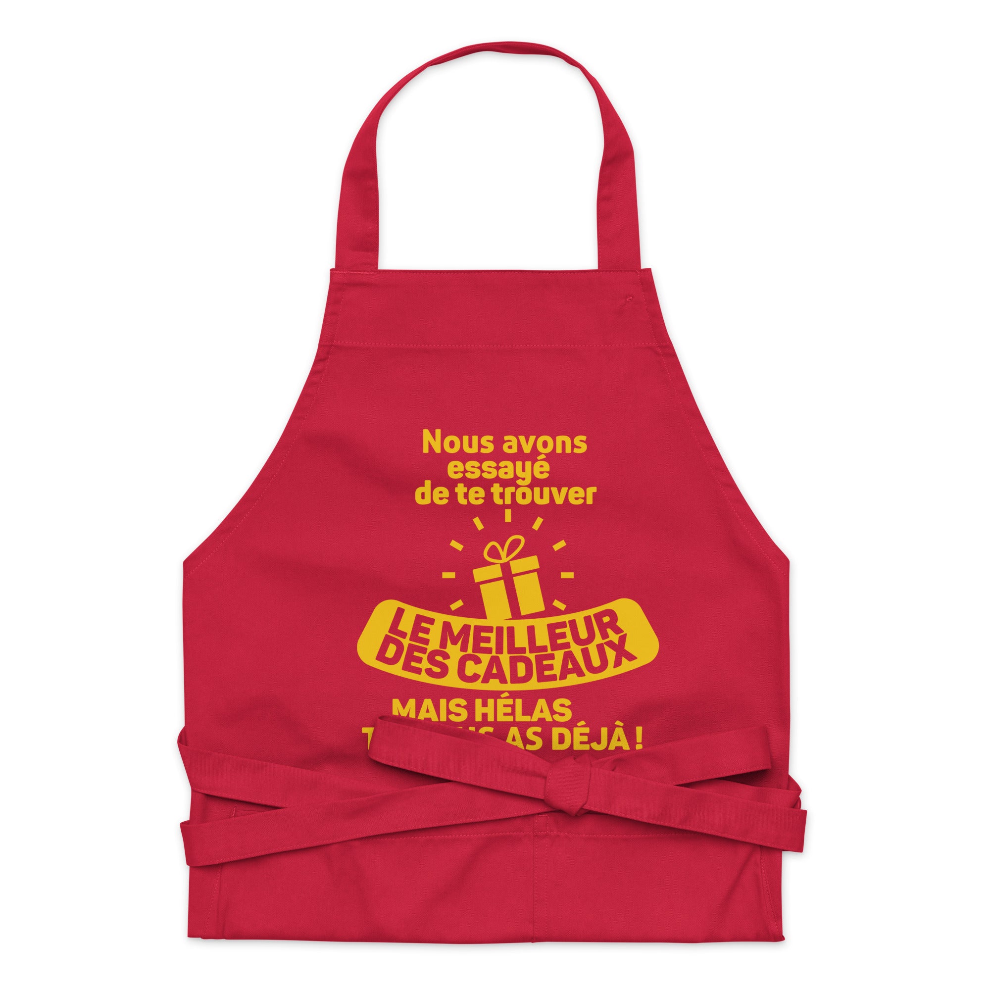 Hélas tu nous as déjà - Tablier en coton biologique