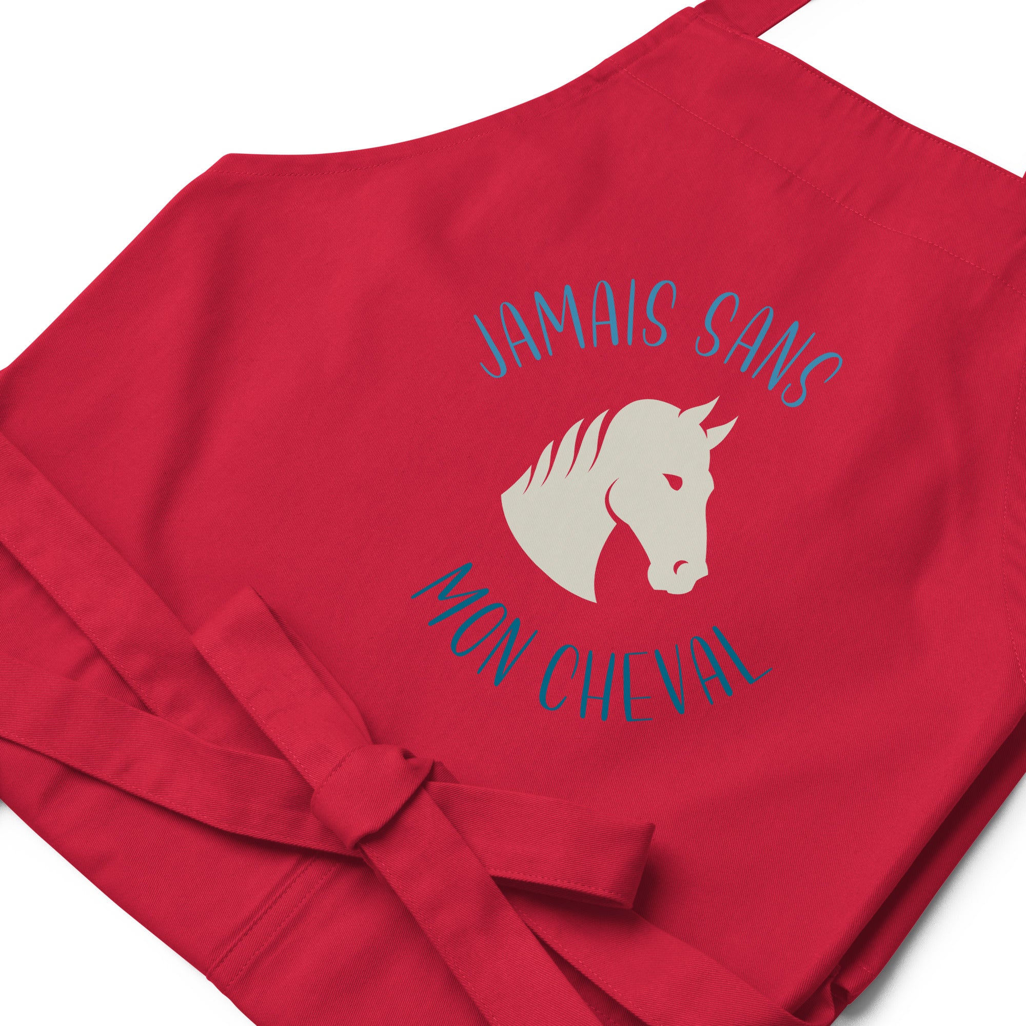 Jamais sans mon cheval - Tablier en coton biologique