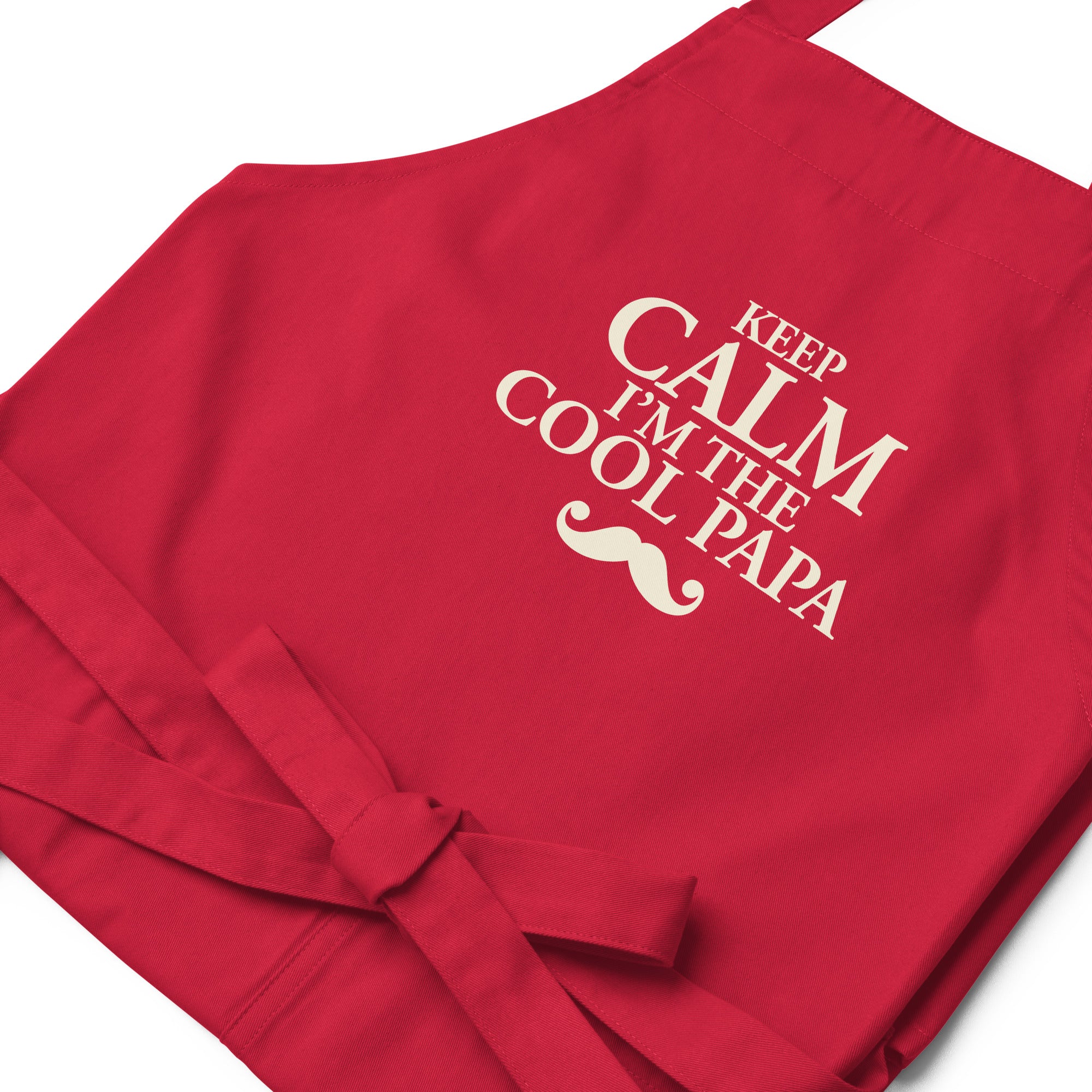 Keep calm papa - Tablier en coton biologique