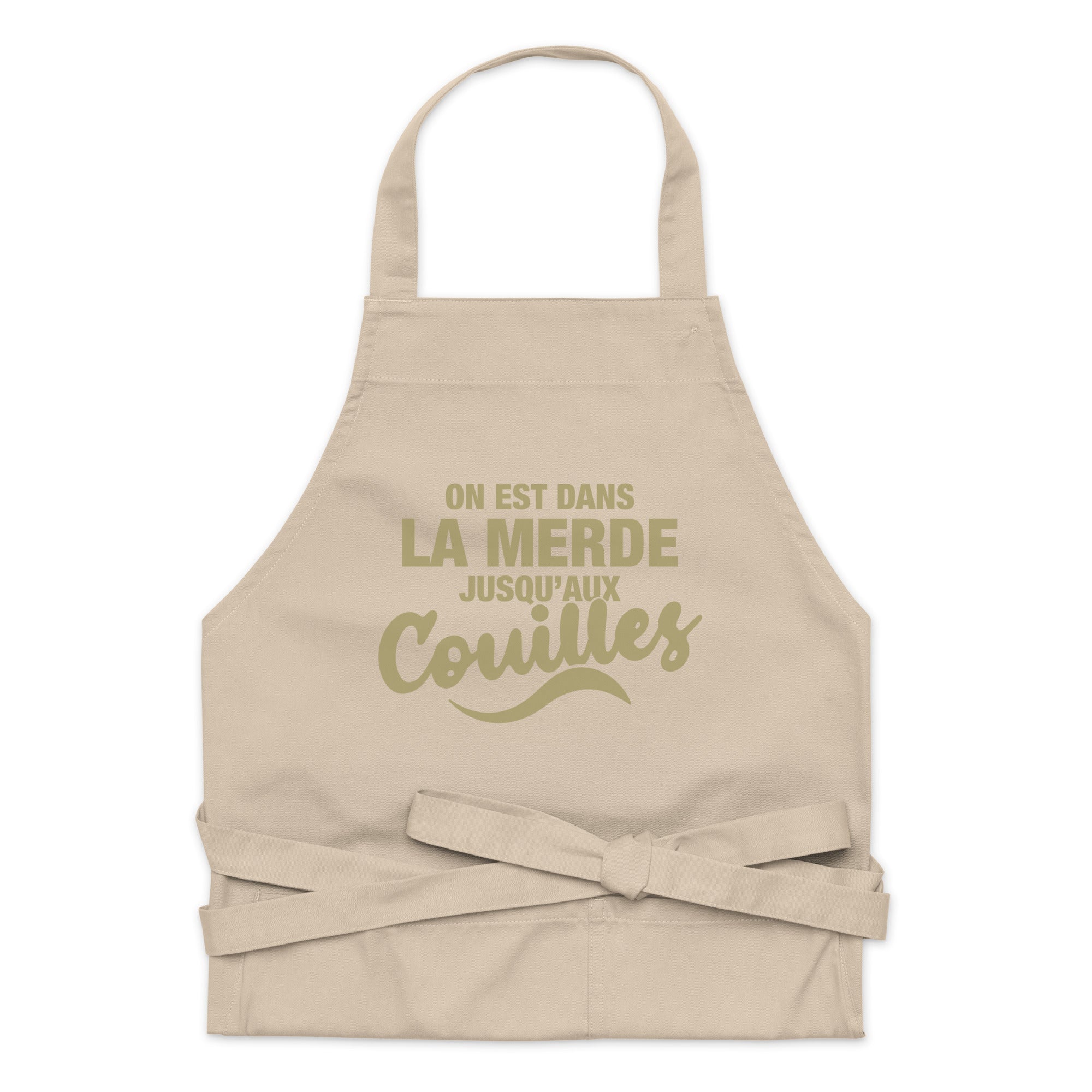 Dans la merde - Tablier en coton biologique