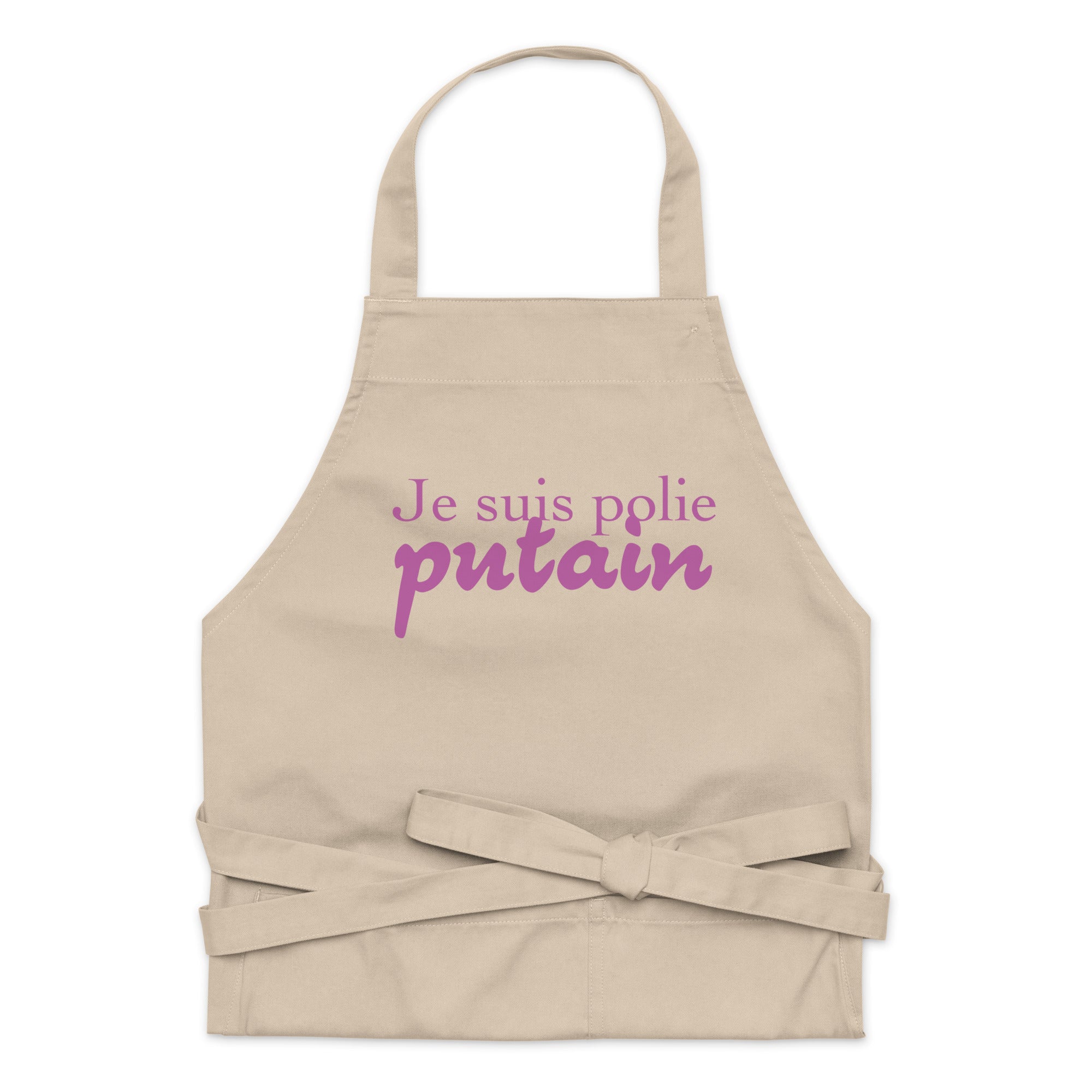 Je suis polie - Tablier en coton biologique