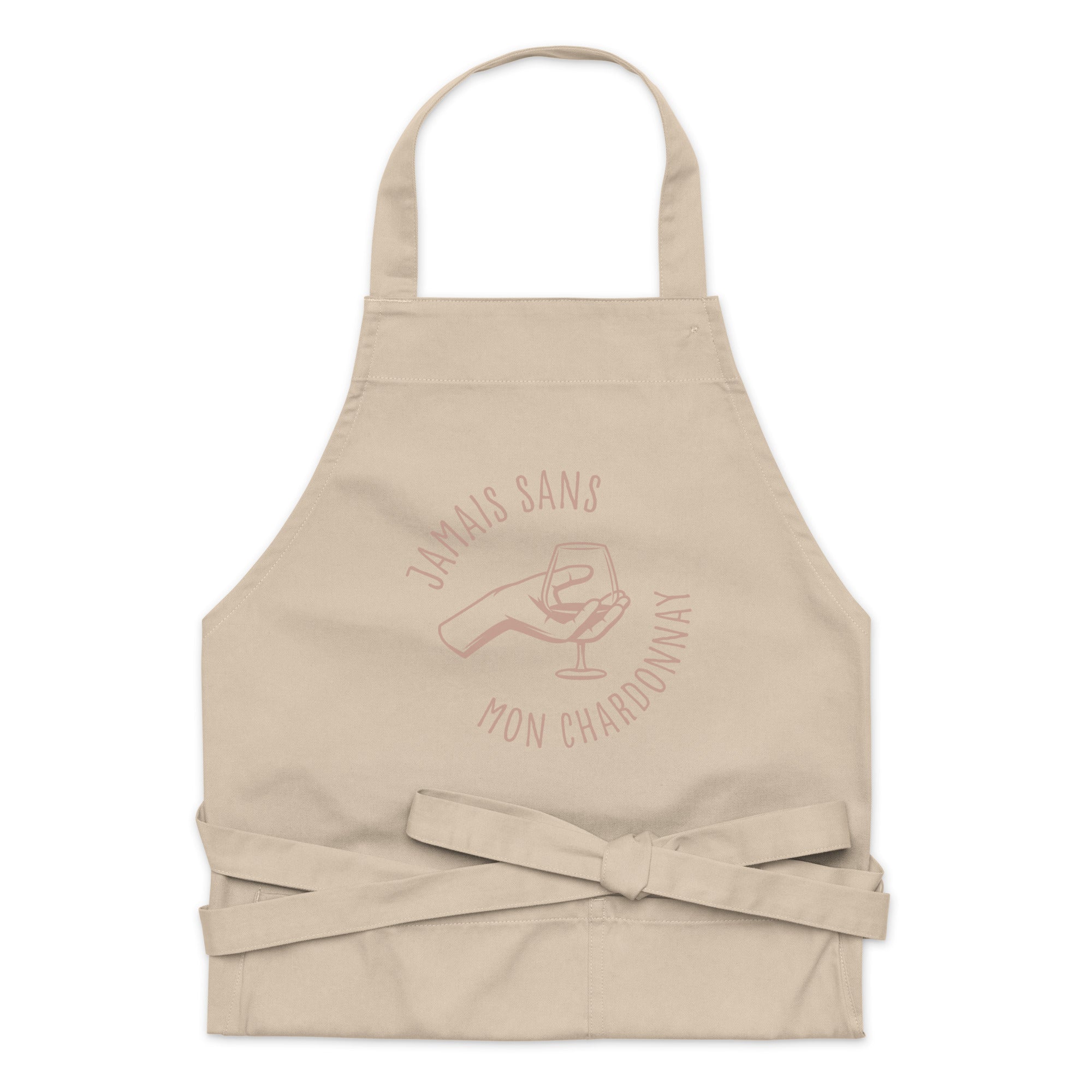 Jamais sans mon chardonnay - Tablier en coton biologique