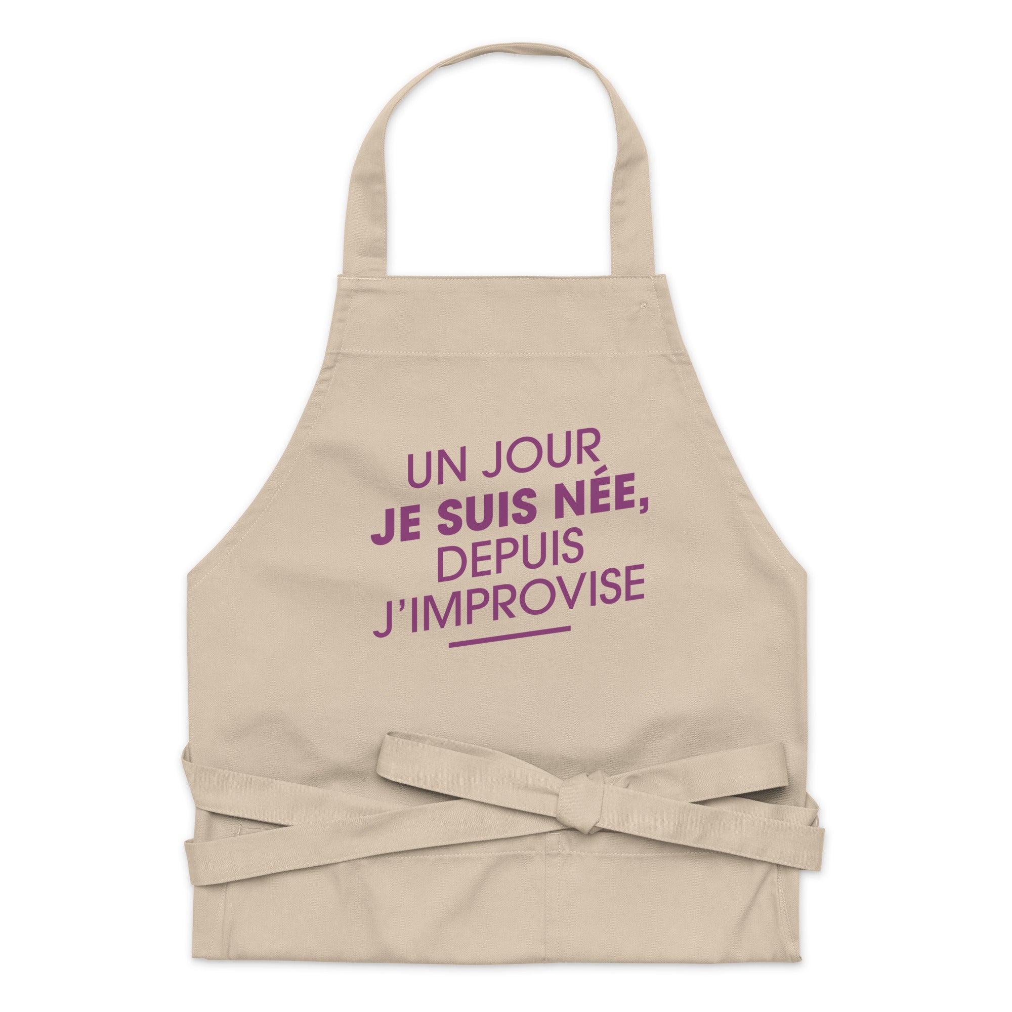 Un jour je suis née - Tablier en coton biologique
