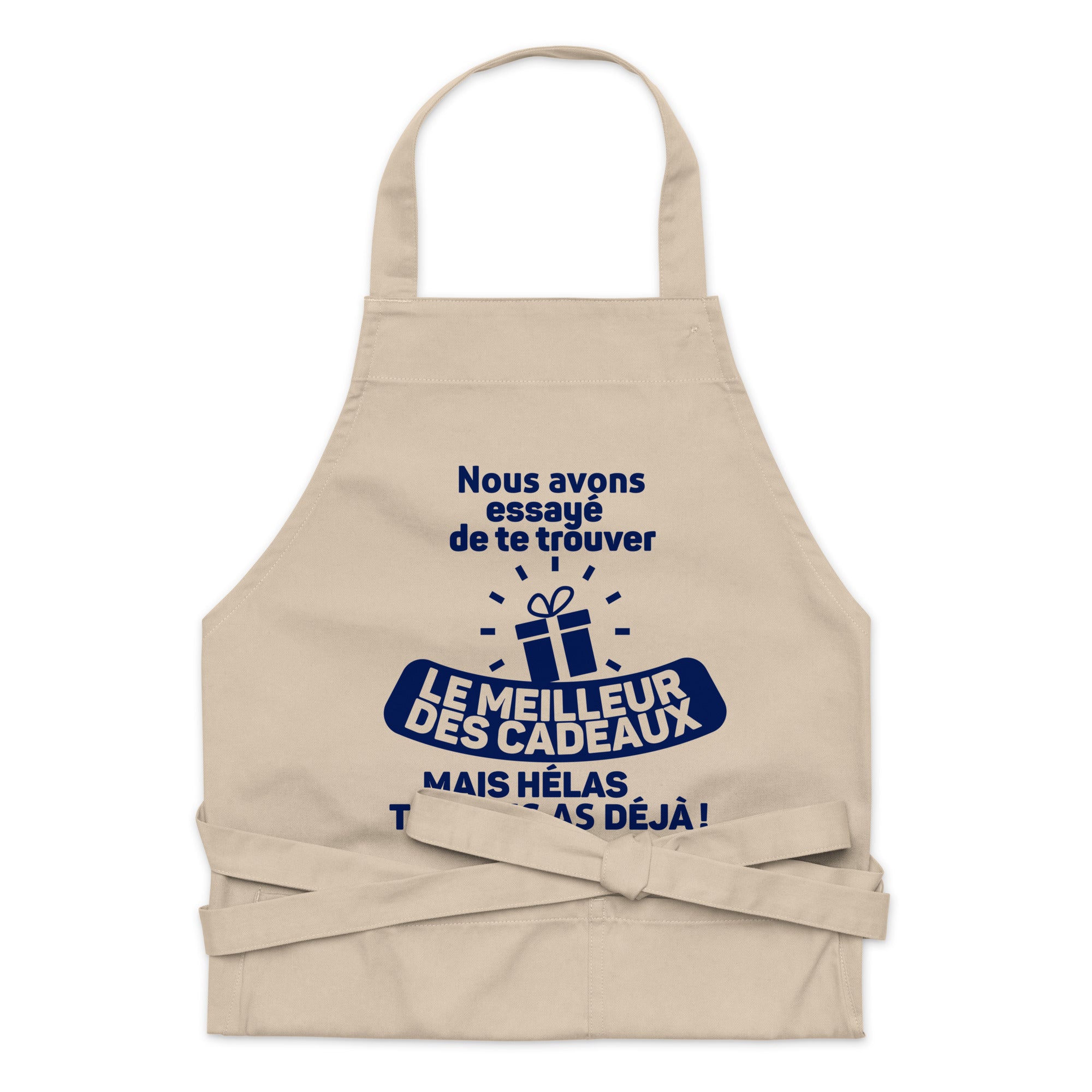 Hélas tu nous as déjà - Tablier en coton biologique