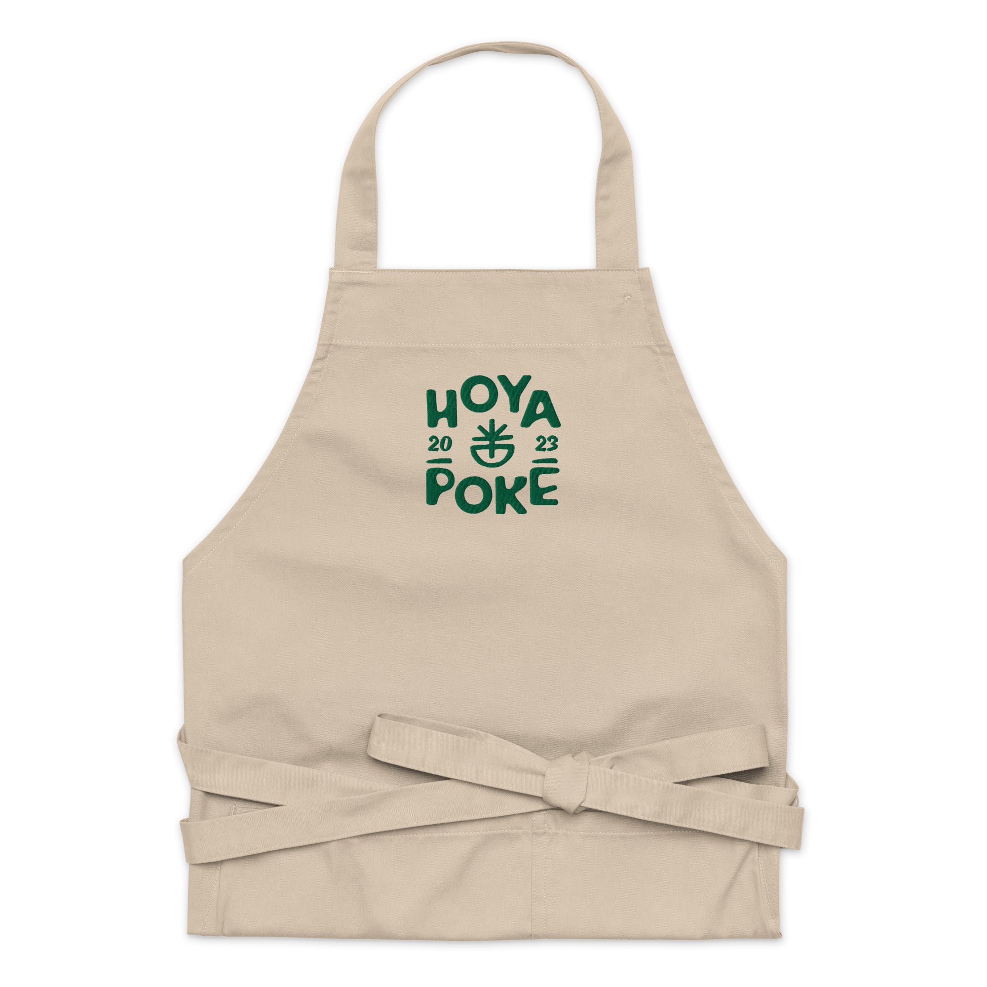 Hoya Poké - Tablier en coton biologique brodé