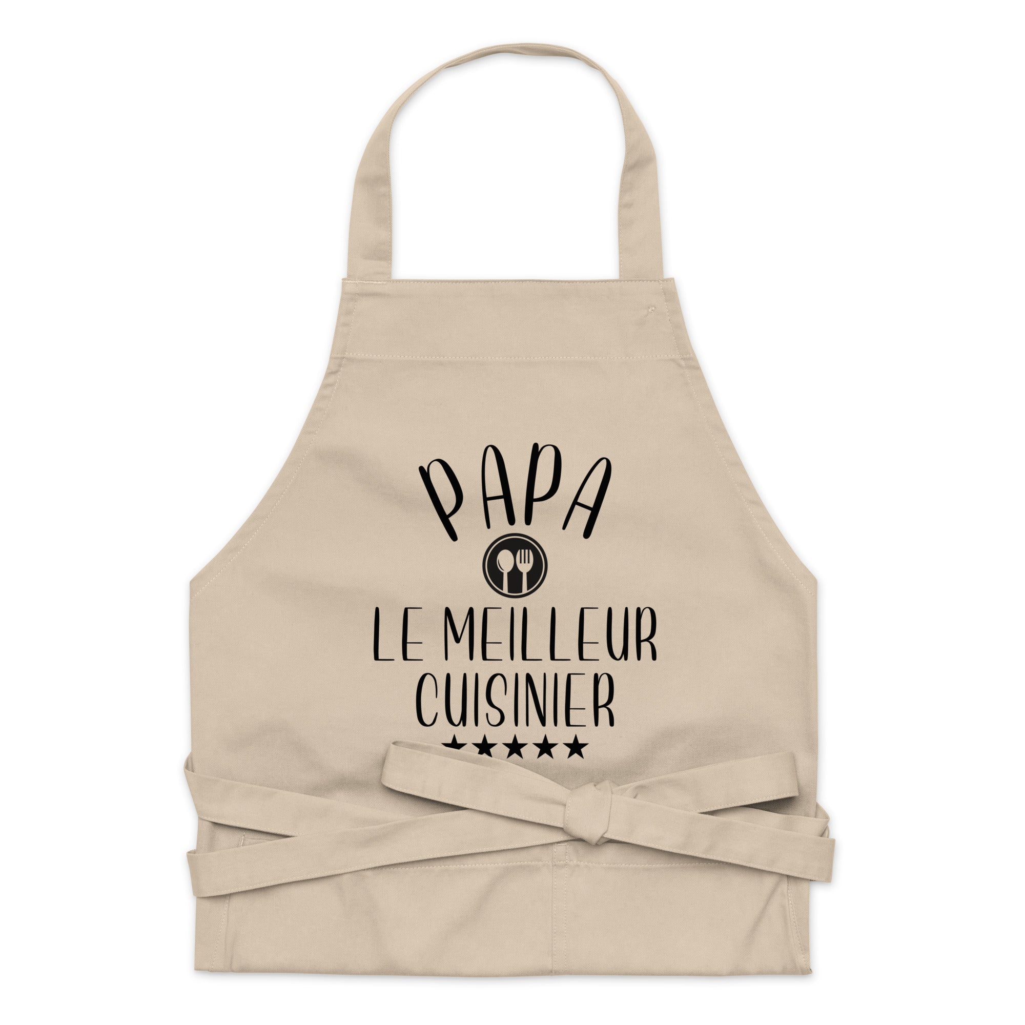 Papa le meilleur cuisinier -  Tablier en coton biologique