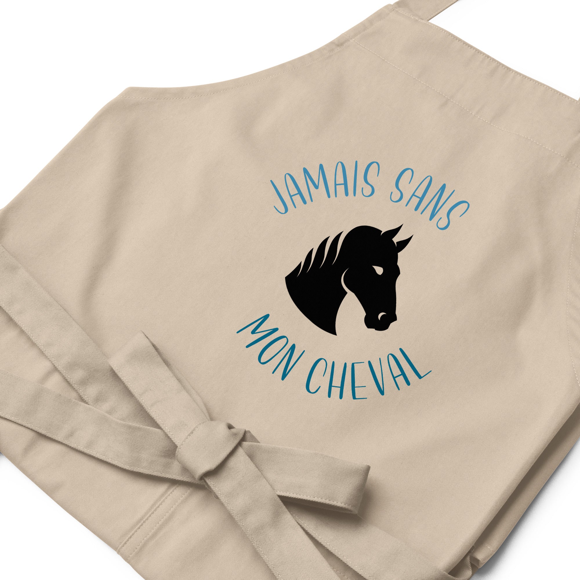 Jamais sans mon cheval - Tablier en coton biologique