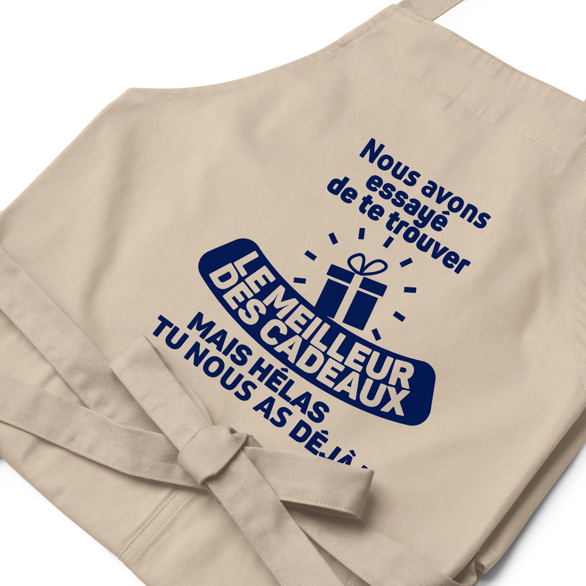 Hélas tu nous as déjà - Tablier en coton biologique