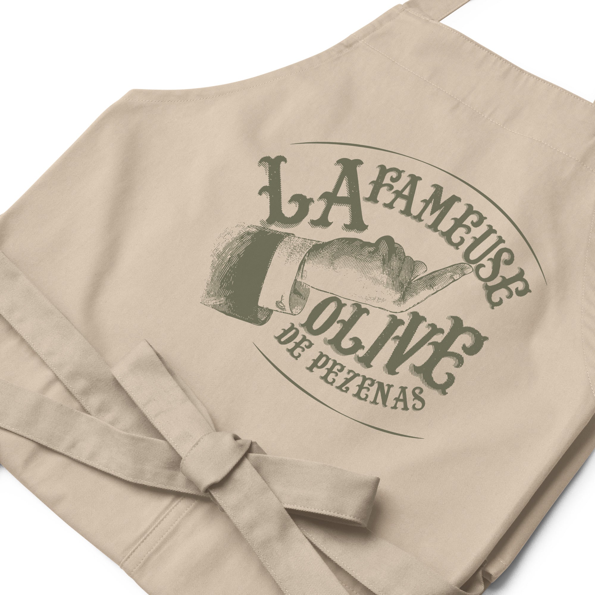 La fameuse olive de Pézenas - Tablier en coton biologique