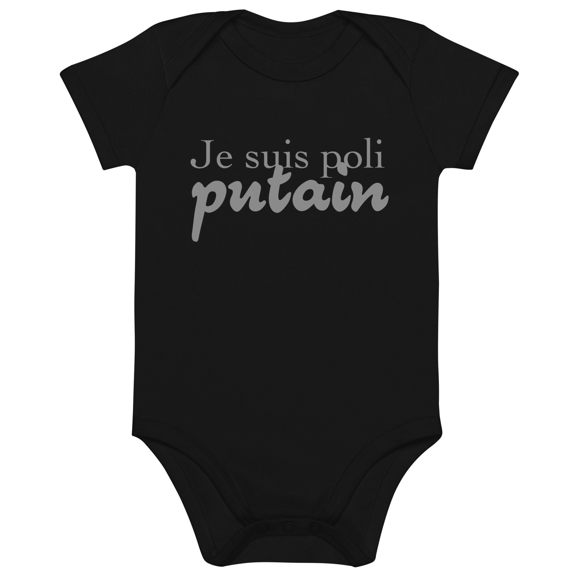 Je suis poli - Body en coton bio bébé