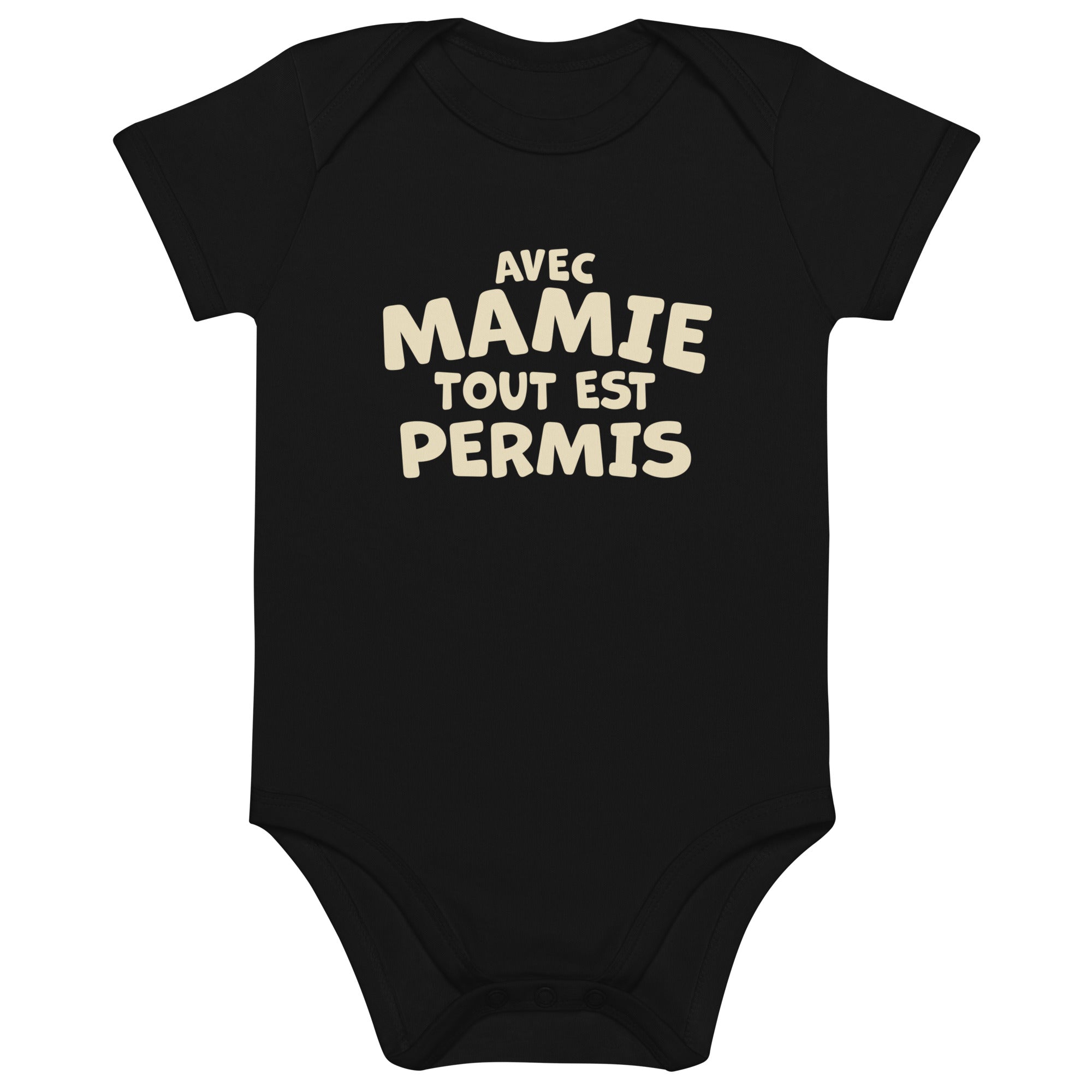 Avec Mamie - Body en coton bio bébé